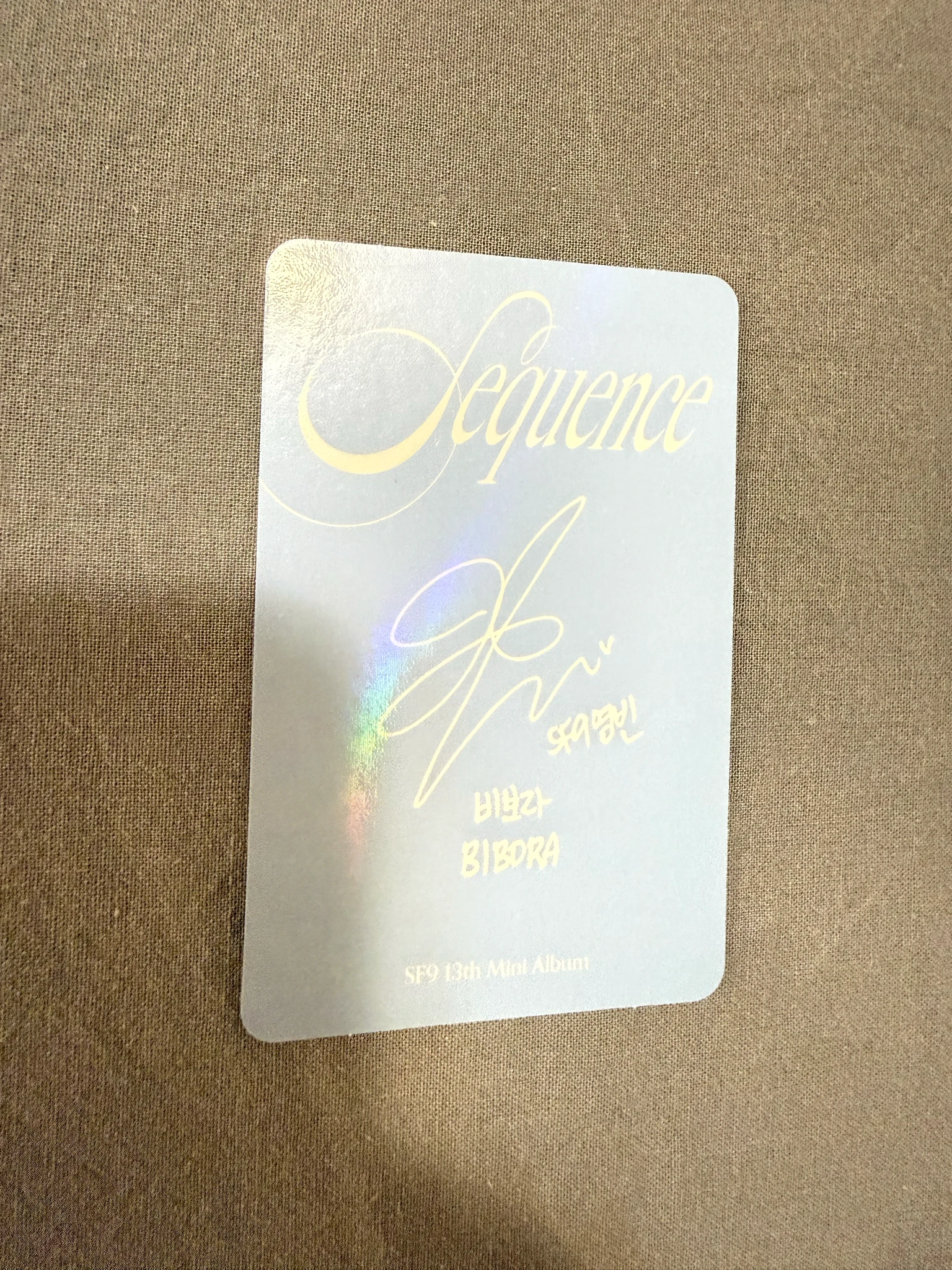 SF9 Youngbin SF9 - Youngbin - Sequence Album album photocard clearness version listing photo 2
