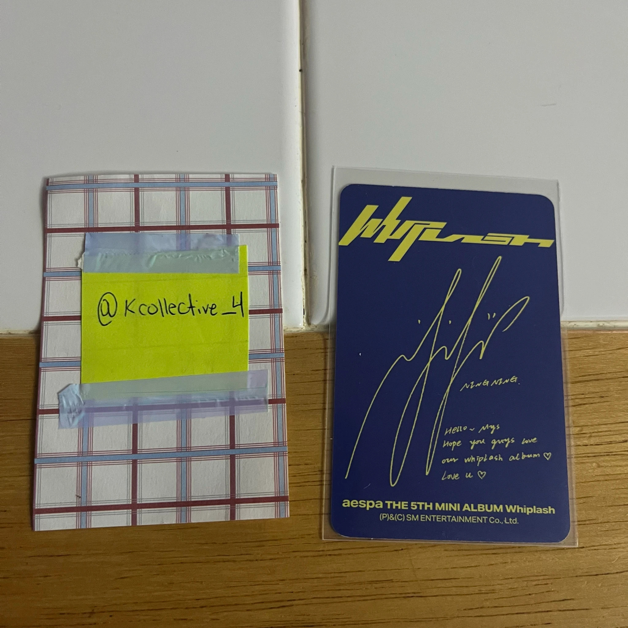 aespa Ningning aespa - Ningning - Whiplash Album US exclusive target exclusive album photocard listing photo 2