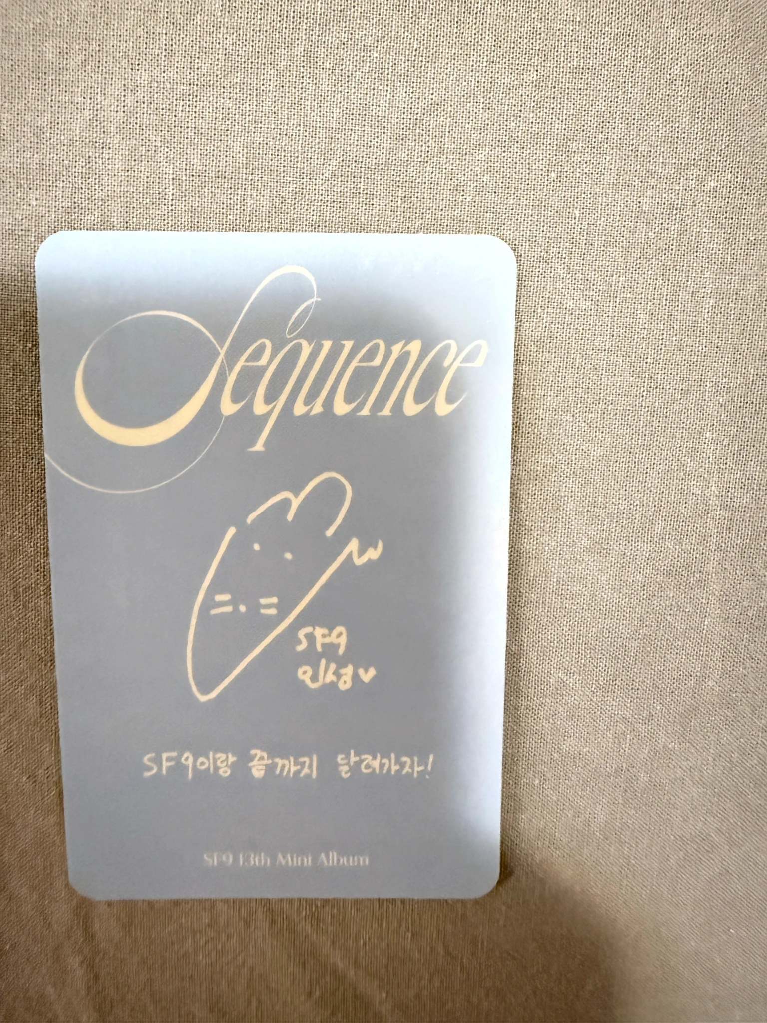 SF9 Inseong SF9 - Inseong - Sequence Album album photocard clearness version listing photo 2