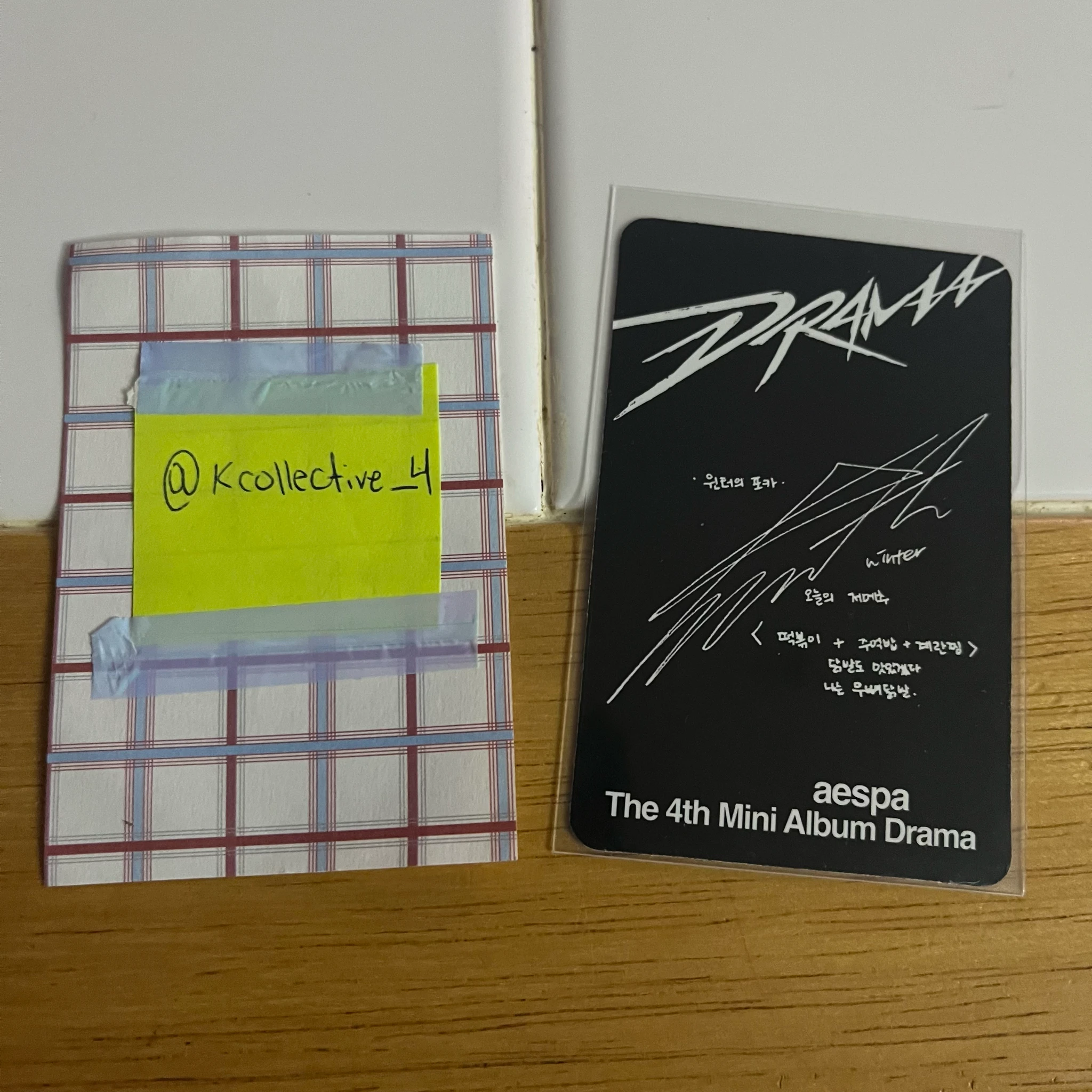 aespa Winter aespa - Winter - Drama Album drama version album photocard listing photo 2