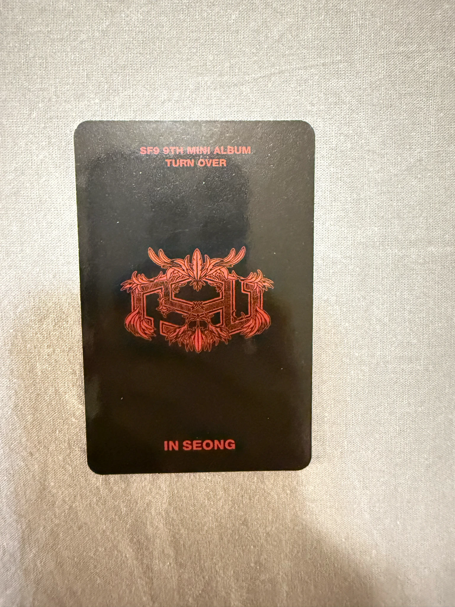 SF9 Inseong SF9 - In Seong - TURN OVER Album album photocard F version listing photo 2