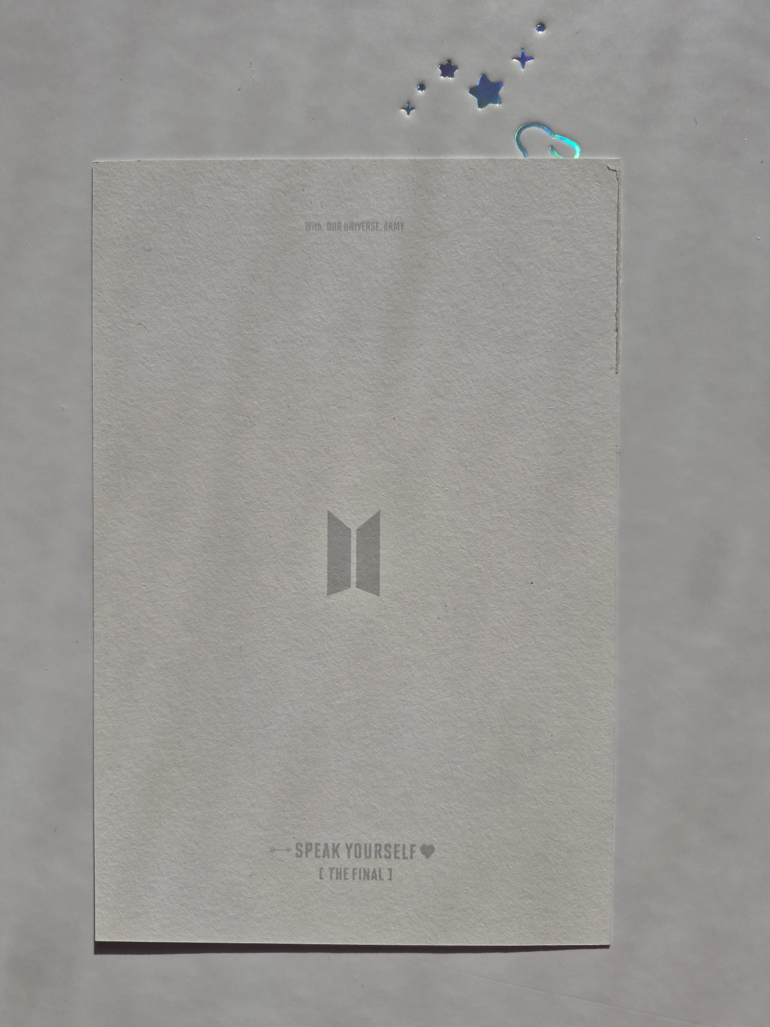 BTS j-hope BTS - j-hope - Speak Yourself The Final in Seoul DVD & Bluray Other postcard bluray version listing photo 2