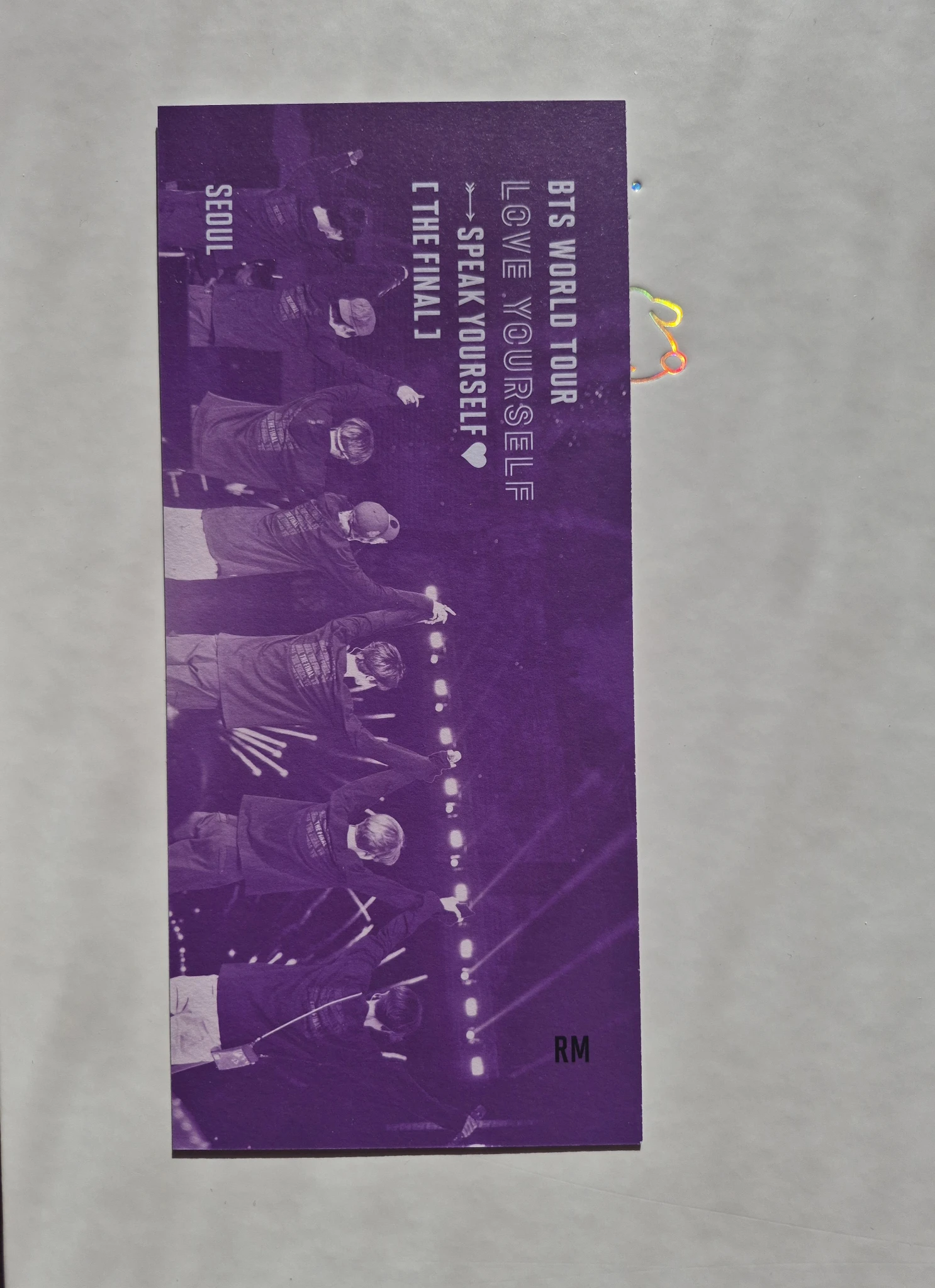 BTS RM BTS - RM - BTS WORLD TOUR LY SEOUL DVD Other bookmark listing photo 2