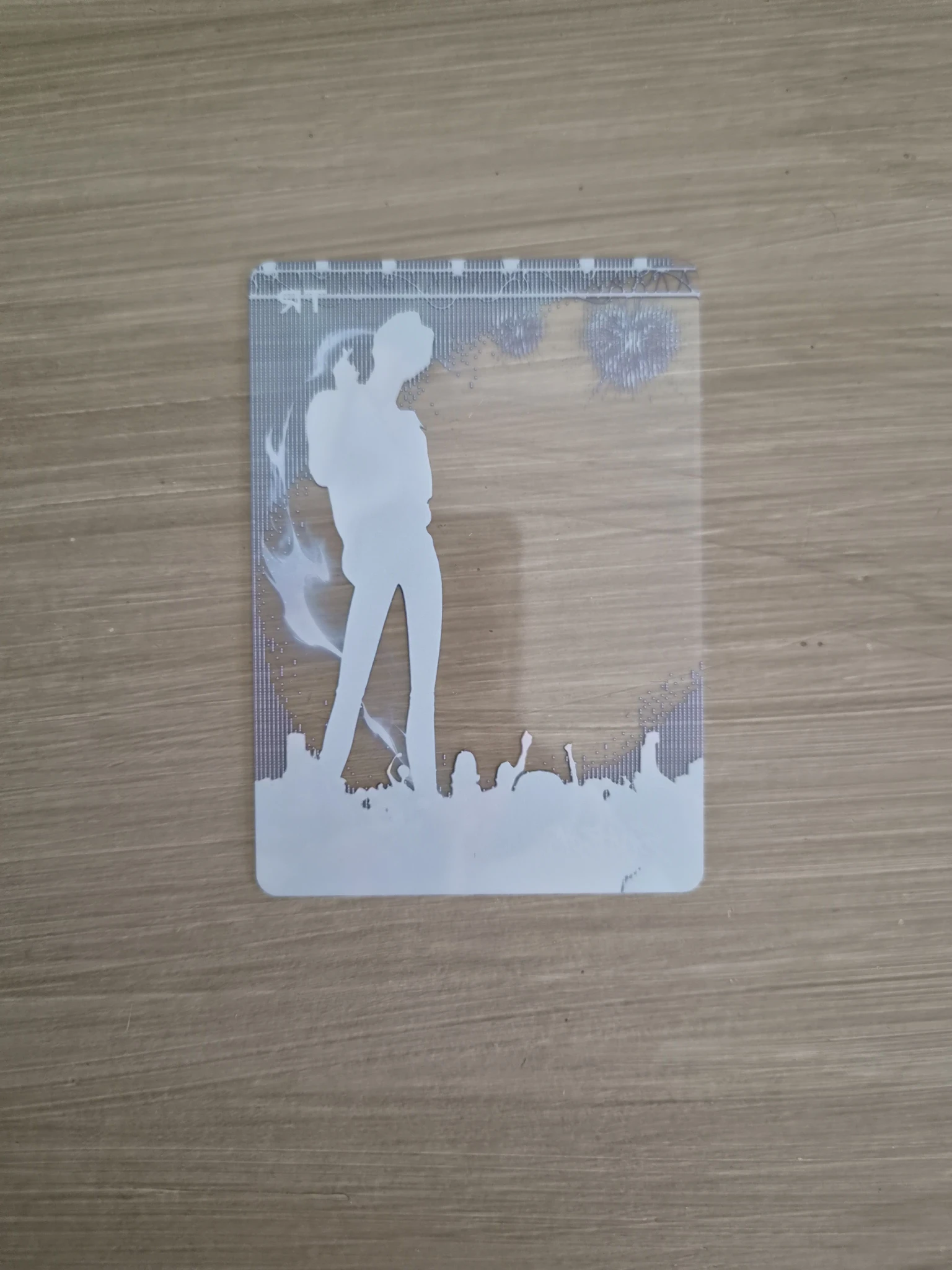 KPop Demon Hunters Jinu KPop Demon Hunters - Jinu - Kayou x KDH Collectable Trading Cards Other brand collaboration trading card energy version transparent listing photo 2