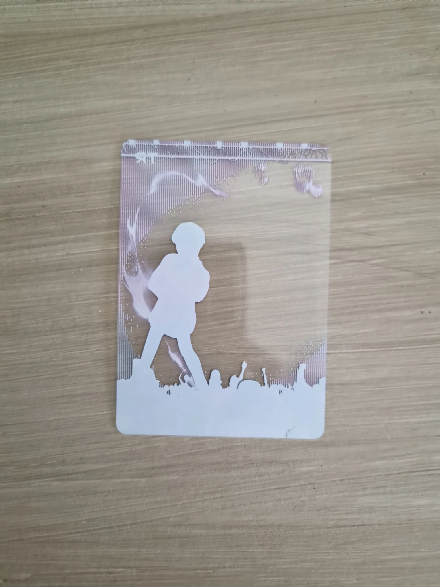 KPop Demon Hunters Baby Saja KPop Demon Hunters - Baby Saja - Kayou x KDH Collectable Trading Cards Other brand collaboration trading card energy version transparent listing photo 2