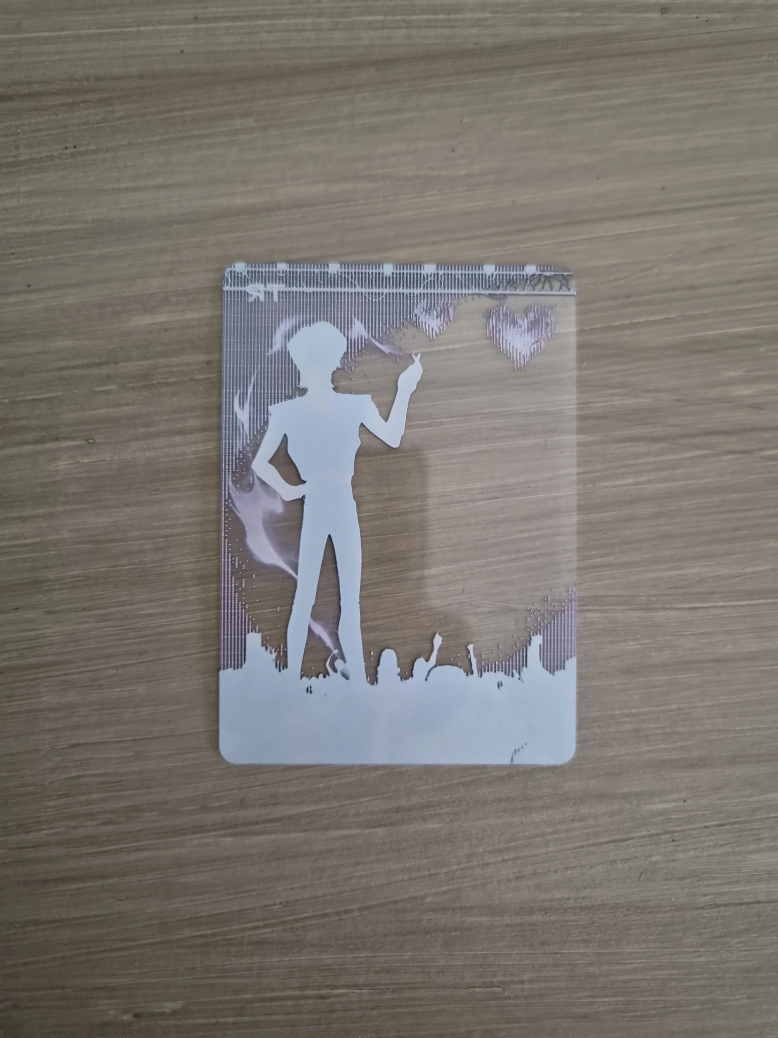 KPop Demon Hunters Mystery Saja KPop Demon Hunters - Mystery Saja - Kayou x KDH Collectable Trading Cards Other brand collaboration trading card energy version transparent listing photo 2