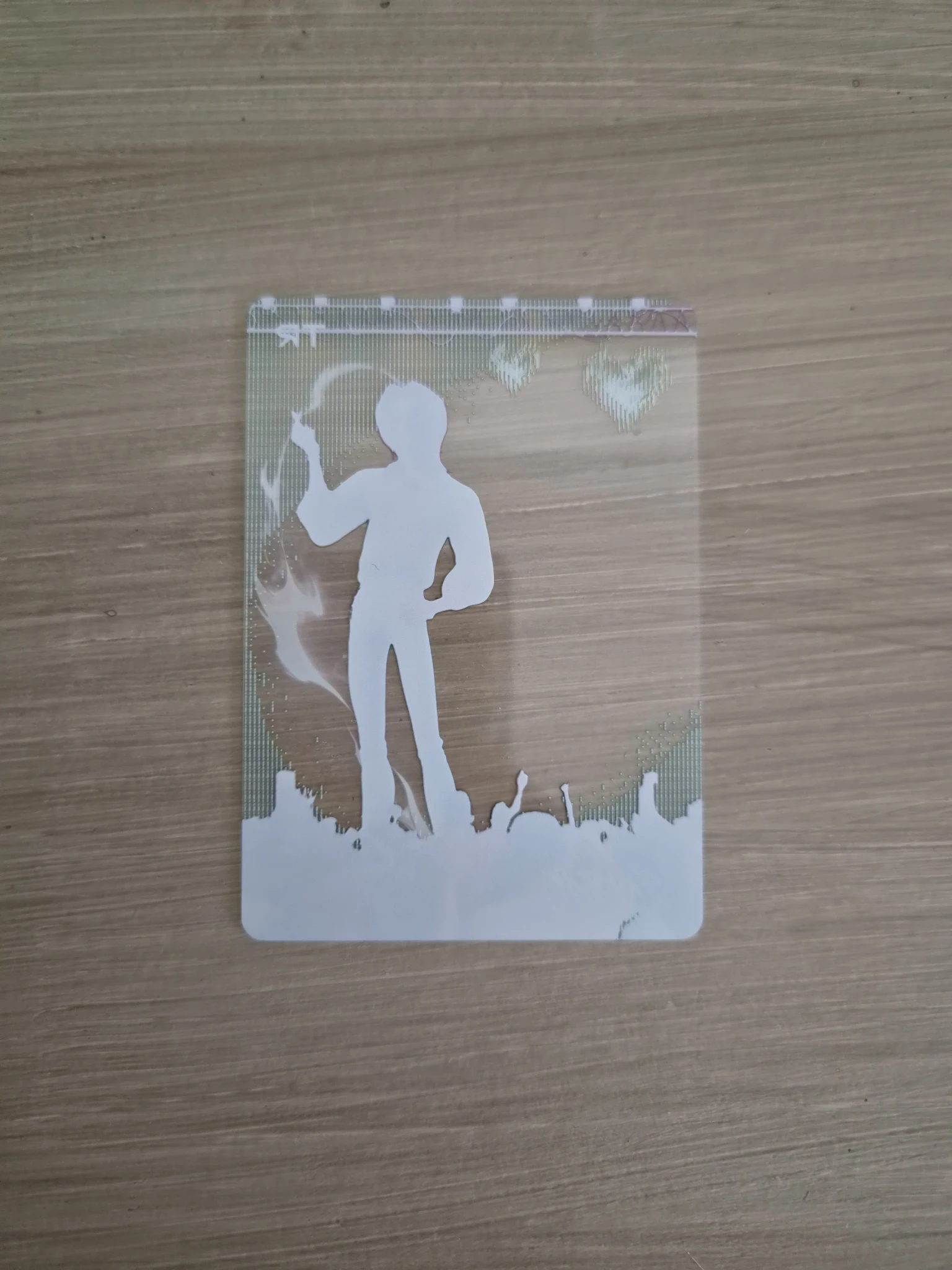 KPop Demon Hunters Romance Saja KPop Demon Hunters - Romance Saja - Kayou x KDH Collectable Trading Cards Other brand collaboration trading card energy version transparent listing photo 2