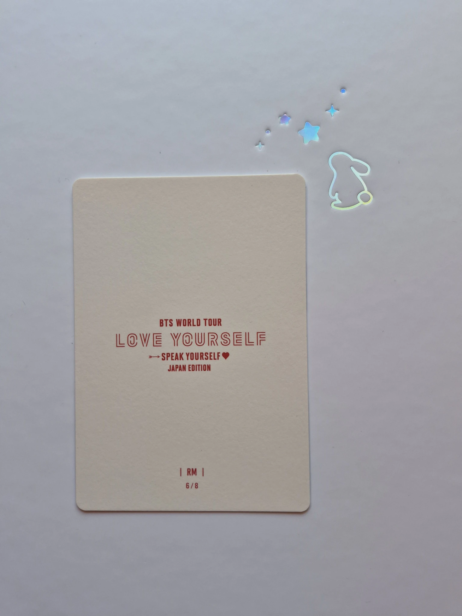 BTS RM BTS - RM - LY: Speak Yourself Tour Event mini photocard japan listing photo 2