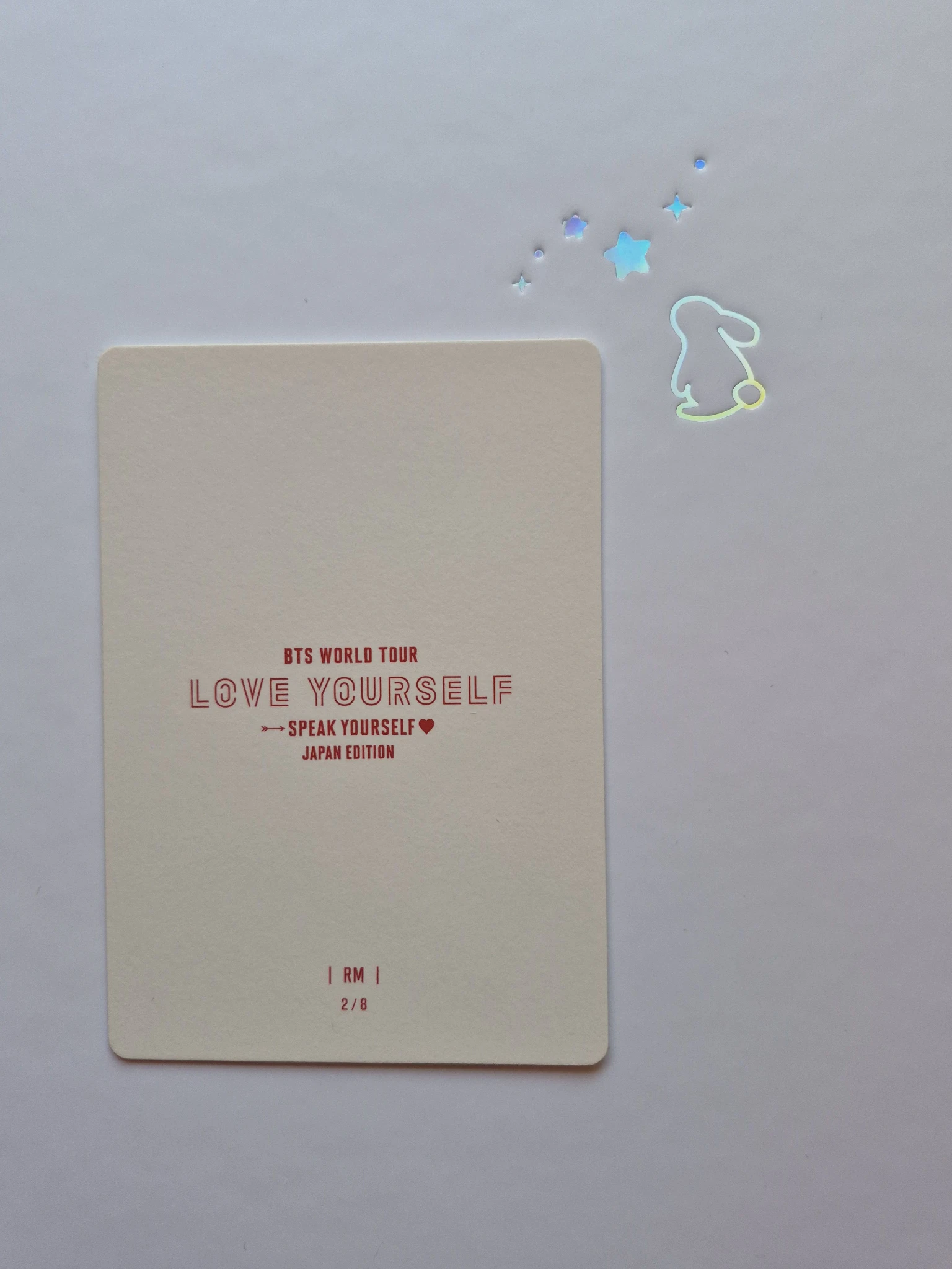 BTS RM BTS - RM - LY: Speak Yourself Tour Event mini photocard japan listing photo 2