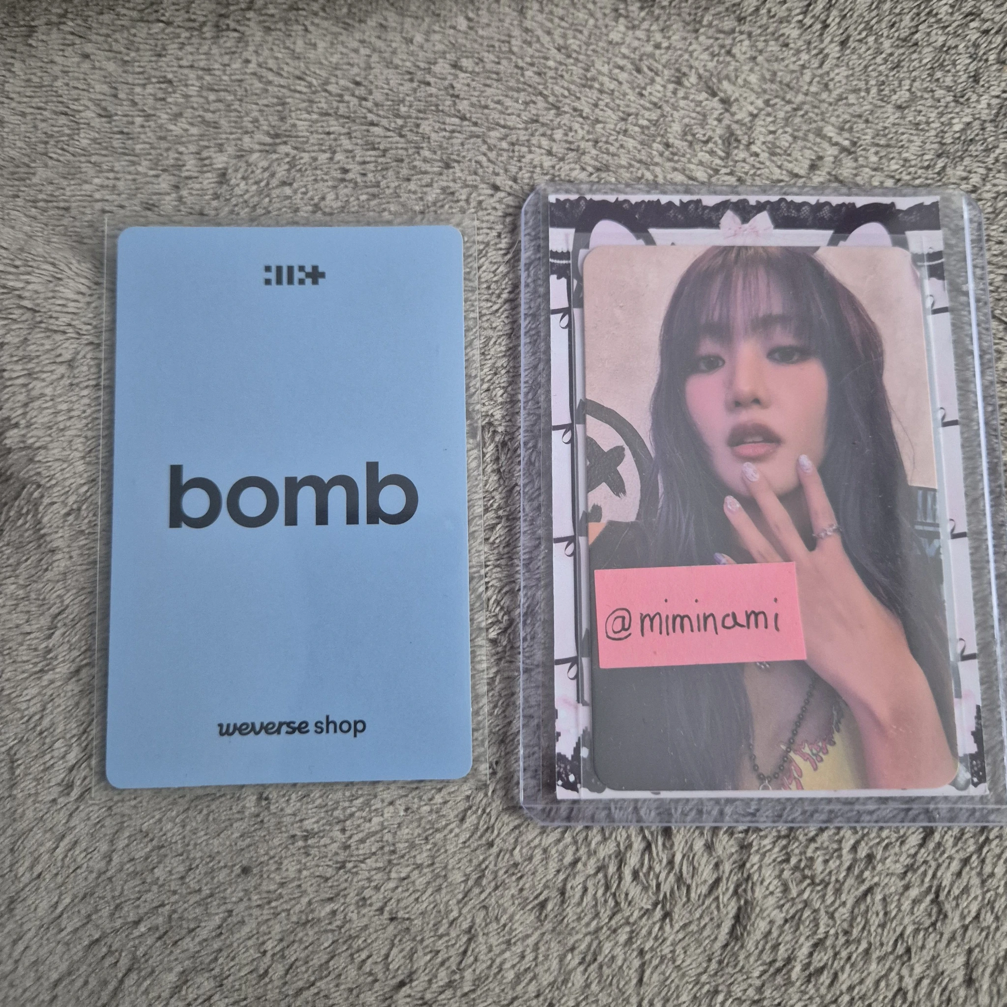ILLIT Iroha ILLIT - Iroha - bomb Album weverse shop global (wvg) pre-order benefit (pob) standard version listing photo 2