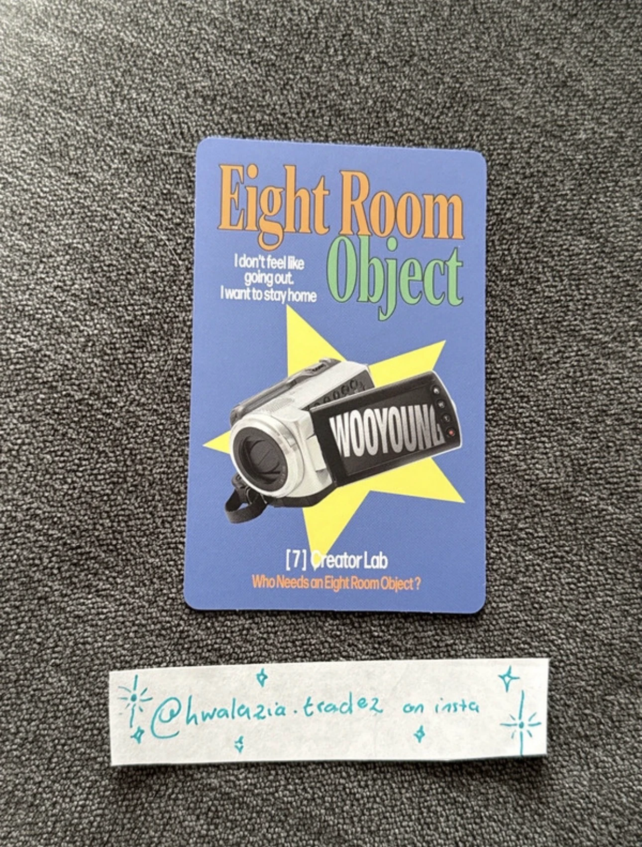 ATEEZ Wooyoung ATEEZ - Wooyoung - 8ROOM Other B version trading card listing photo 2