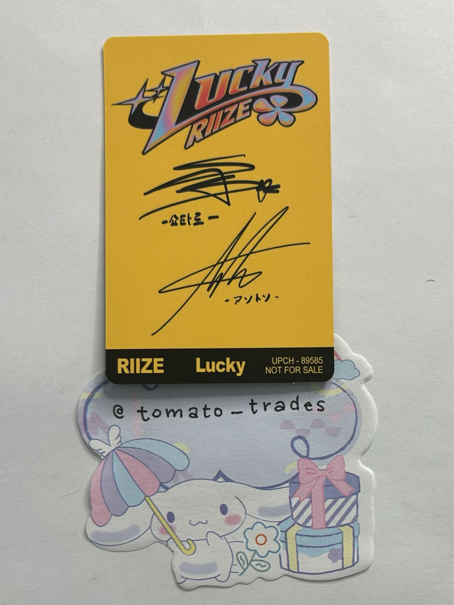 RIIZE  RIIZE  - Anton & Shotaro - Lucky Album album photocard unit listing photo 2