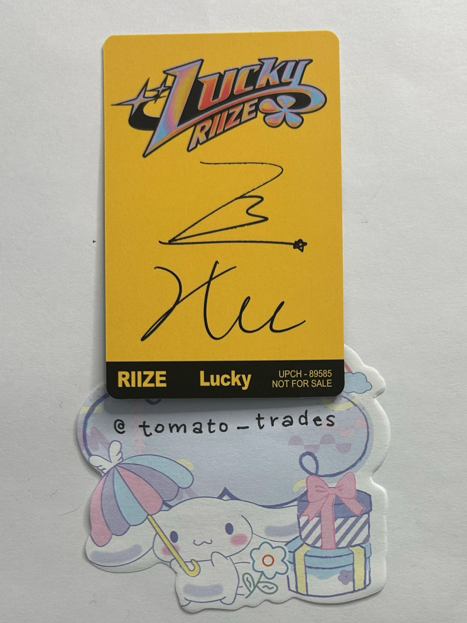 RIIZE  RIIZE  - Wonbin & Sohee - Lucky Album album photocard unit listing photo 2