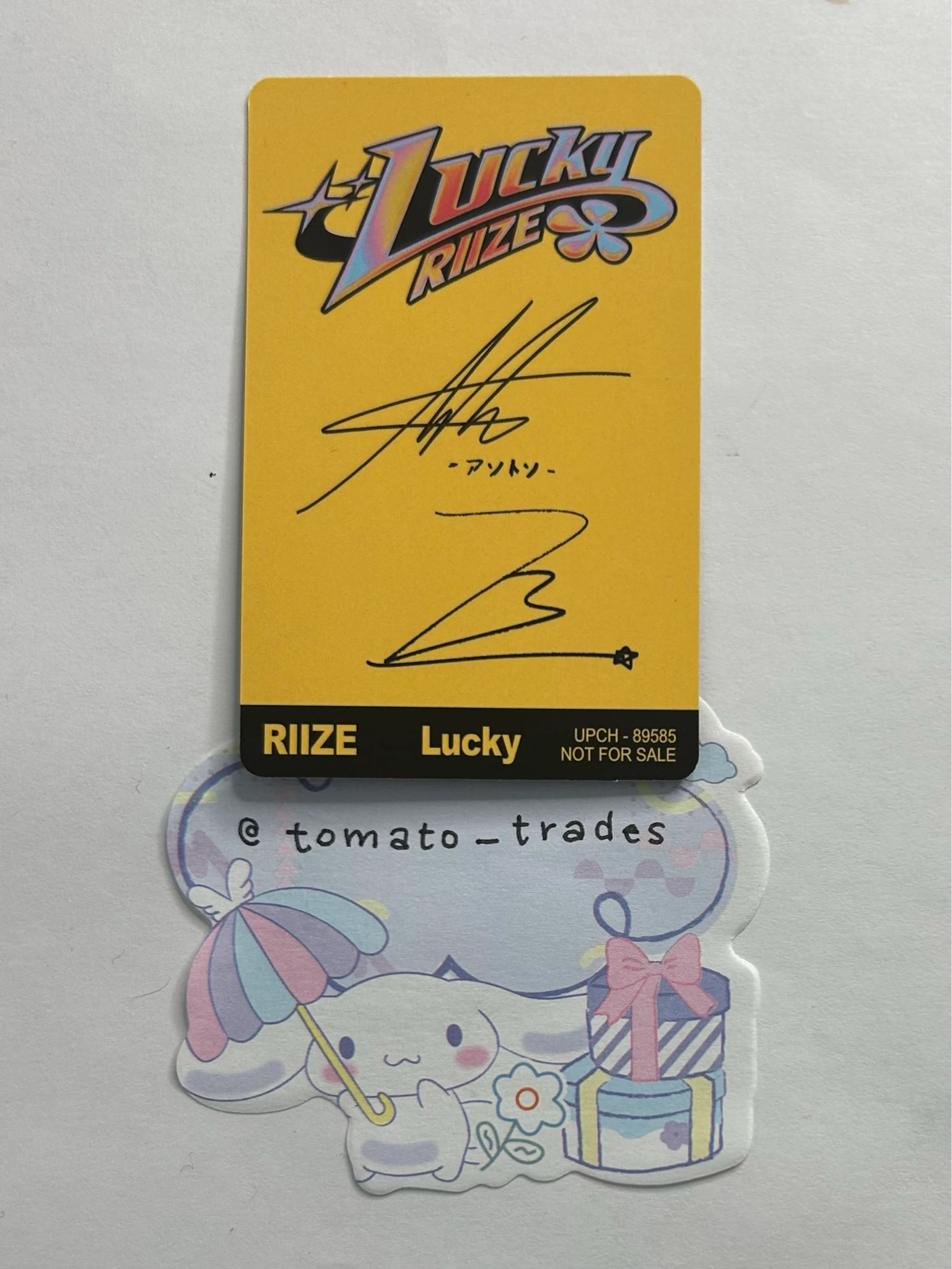 RIIZE RIIZE - Anton & Wonbin - Lucky Album album photocard unit listing photo 2