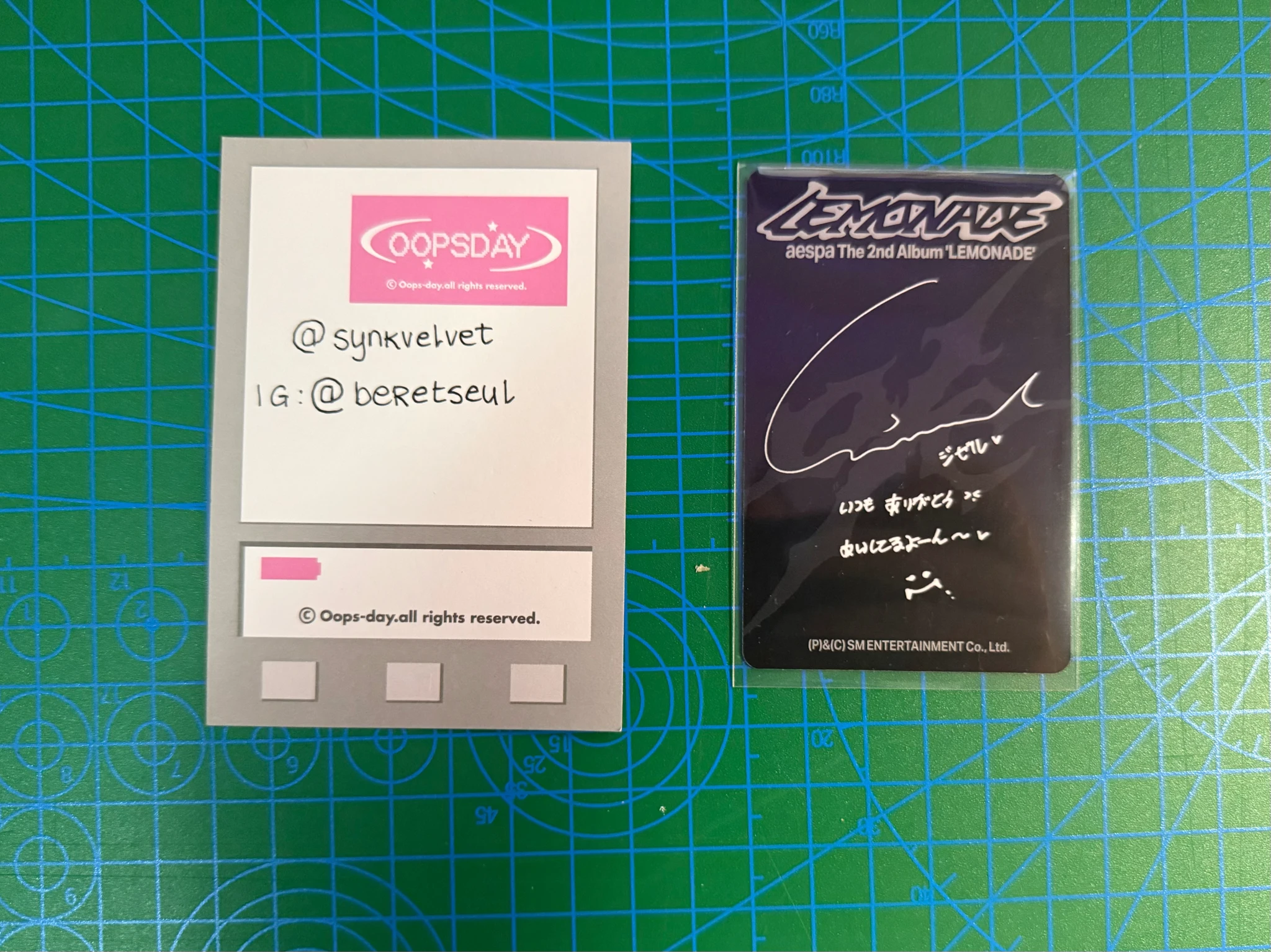 aespa Giselle aespa - Giselle - Lemonade Album album photocard listing photo 2