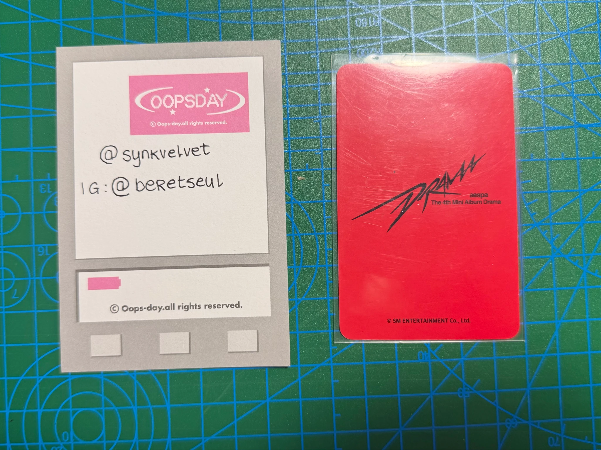 aespa Winter aespa - Winter - Drama Album pre-order benefit video call Kpopmerch listing photo 2