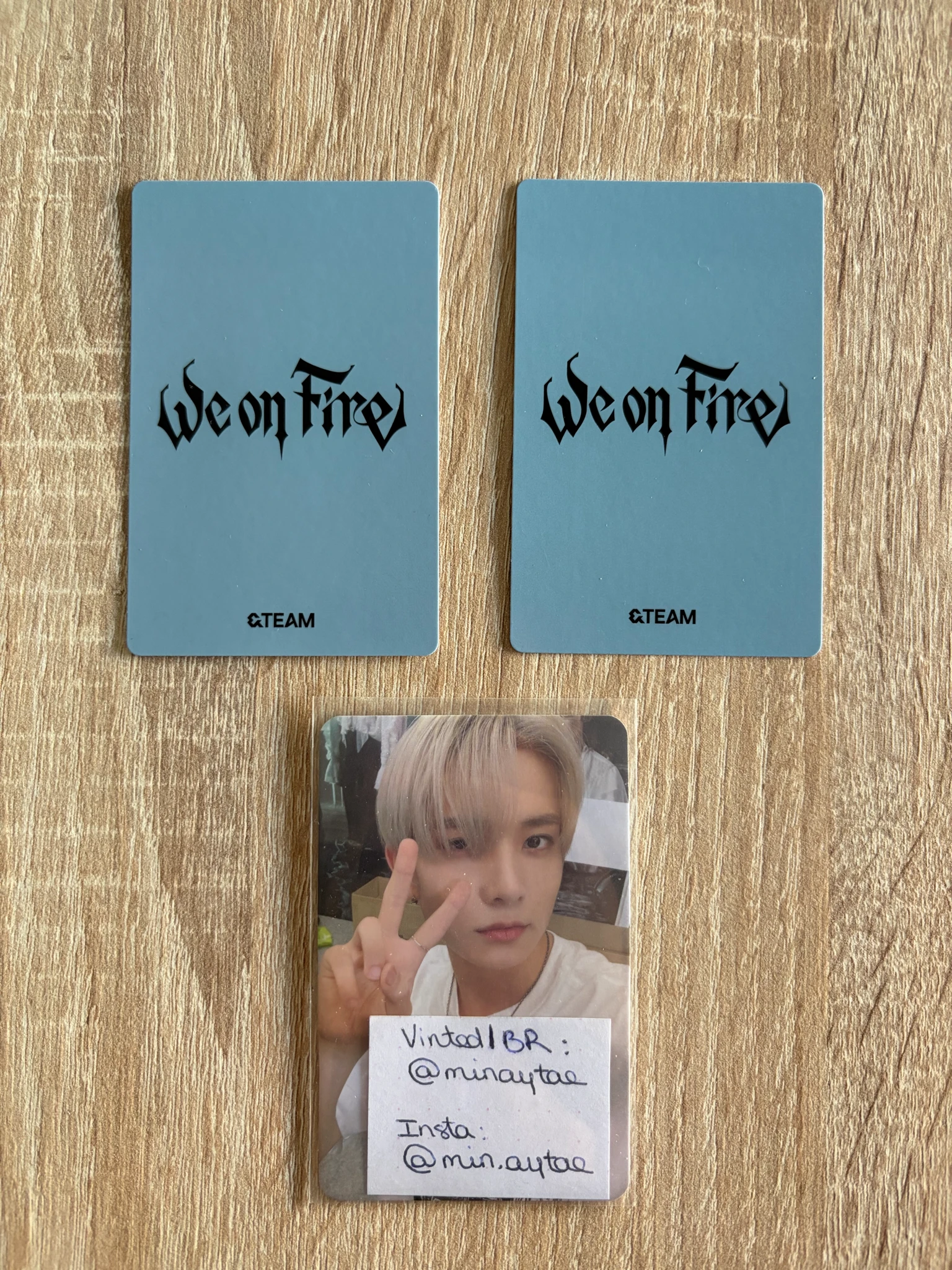 &TEAM Taki &TEAM - Taki - We on Fire  Album album photocard solo jacket version listing photo 2