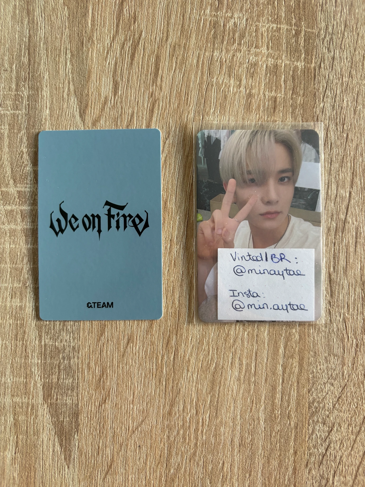 &TEAM Yuma &TEAM - Yuma - We on Fire - EP Album album photocard solo jacket version listing photo 2