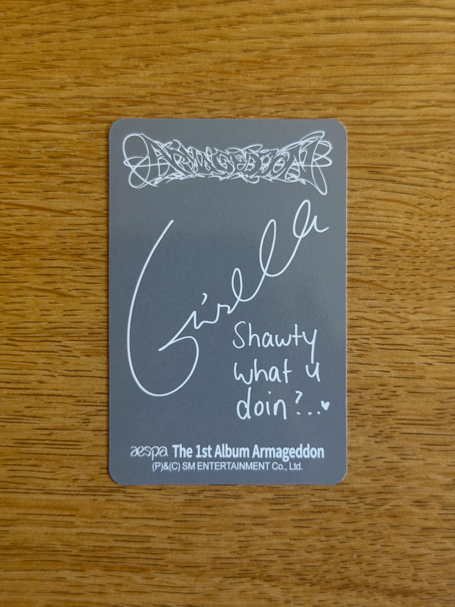 aespa Giselle aespa - Giselle - Armageddon Album USA exclusive album photocard korean album target exclusive listing photo 2
