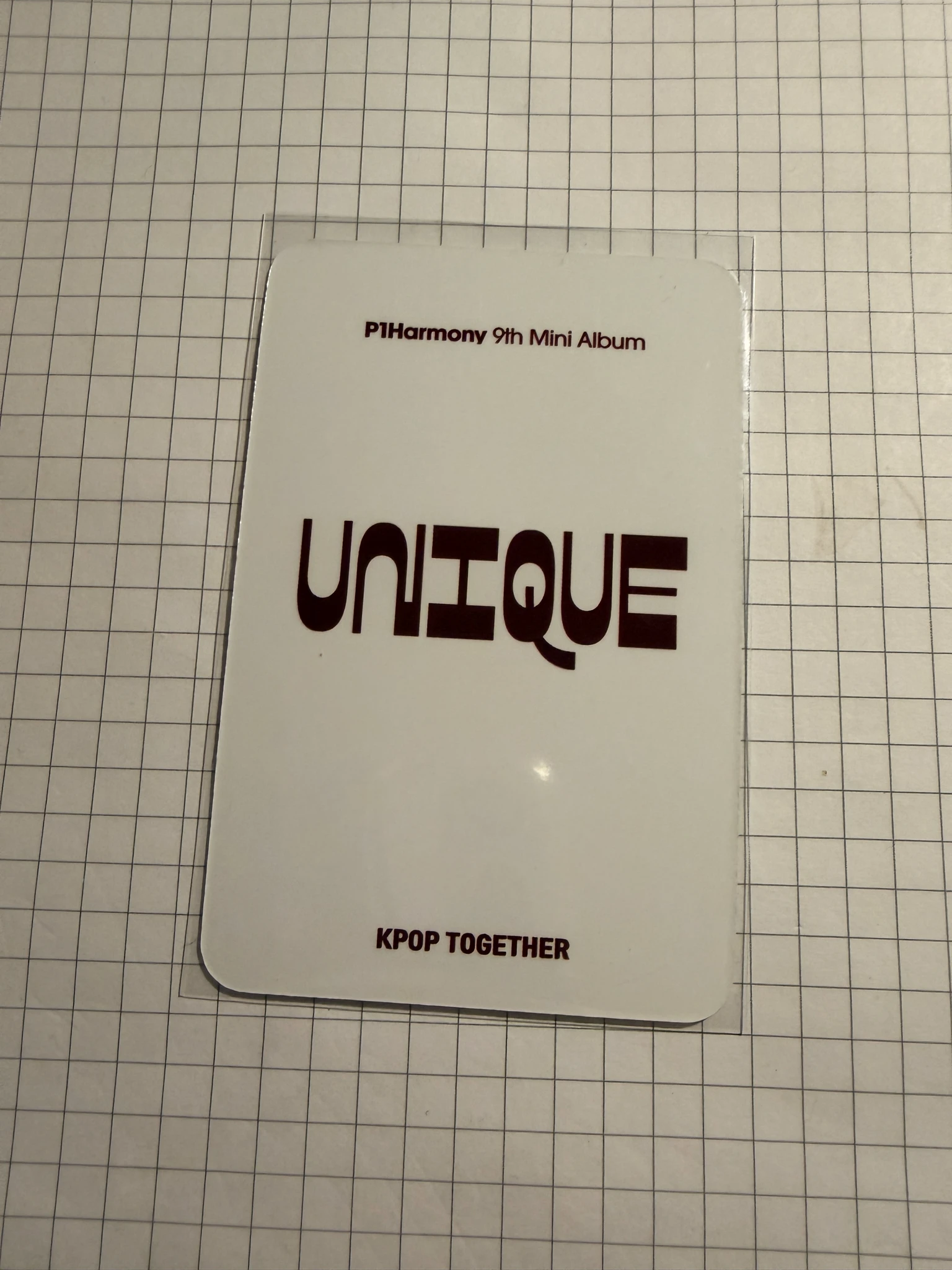P1Harmony Intak P1Harmony - Intak - UNIQUE Album pob (pre-order benefit) kpop together listing photo 2