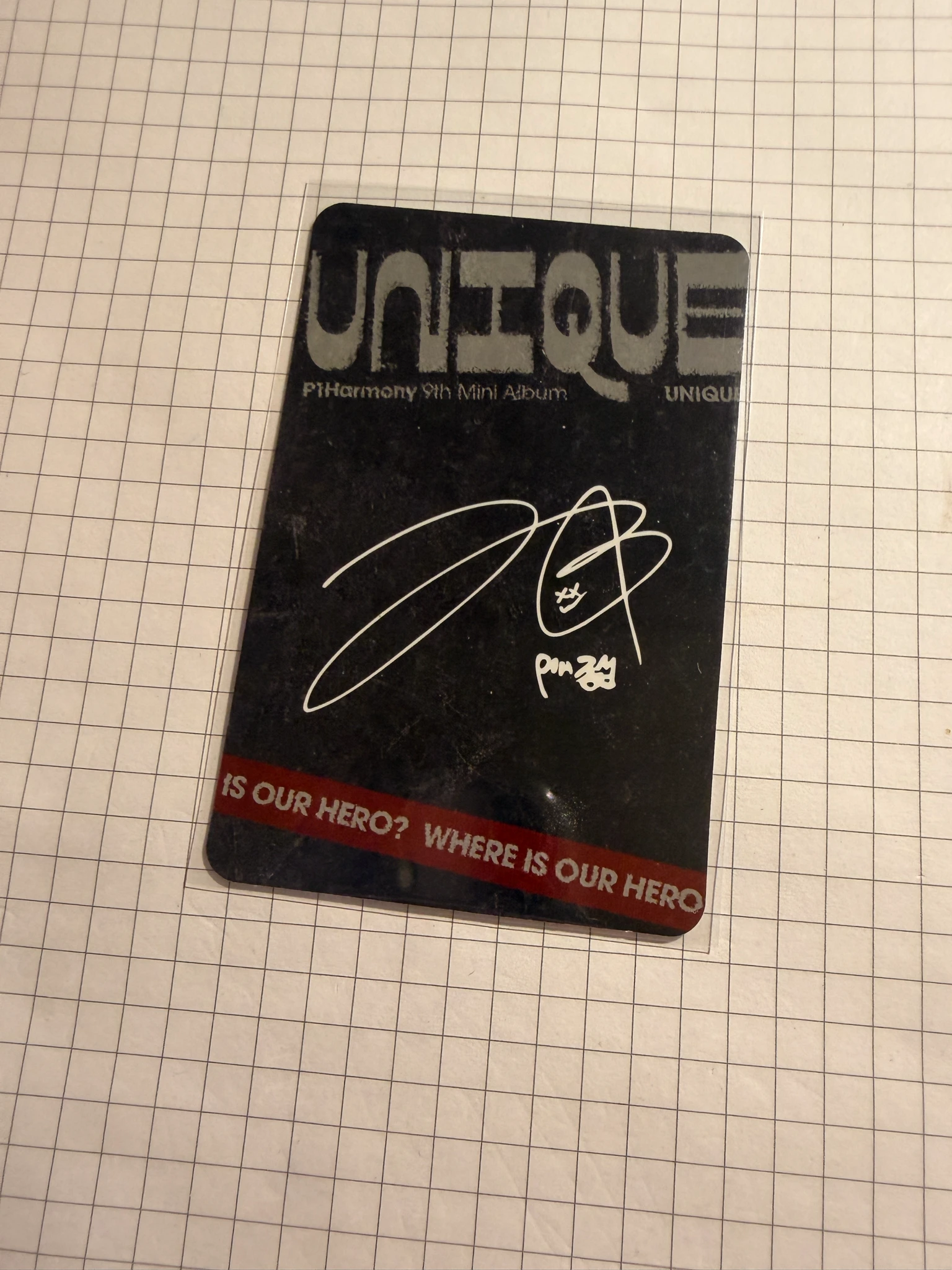 P1Harmony Jongseob P1Harmony - Jongseob - UNIQUE Album compact version album photocard listing photo 2