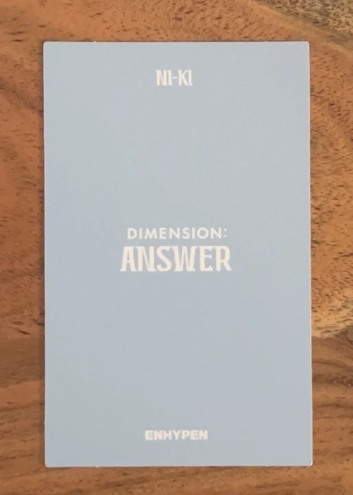 ENHYPEN Ni-ki ENHYPEN - Ni-ki - DIMENSION : ANSWER Album polaroid yet version album photocard korean album listing photo 2