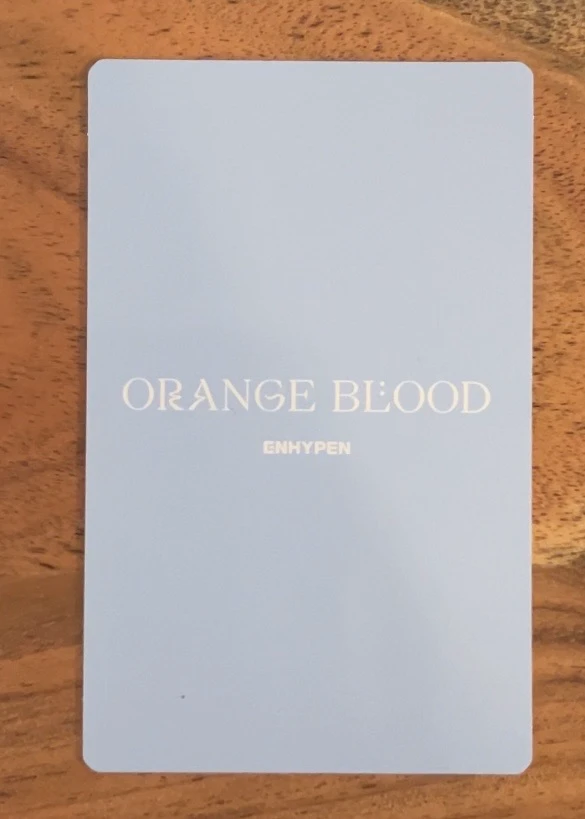 ENHYPEN Ni-ki ENHYPEN - Ni-ki - ORANGE BLOOD Album album photocard korean album engene version listing photo 2