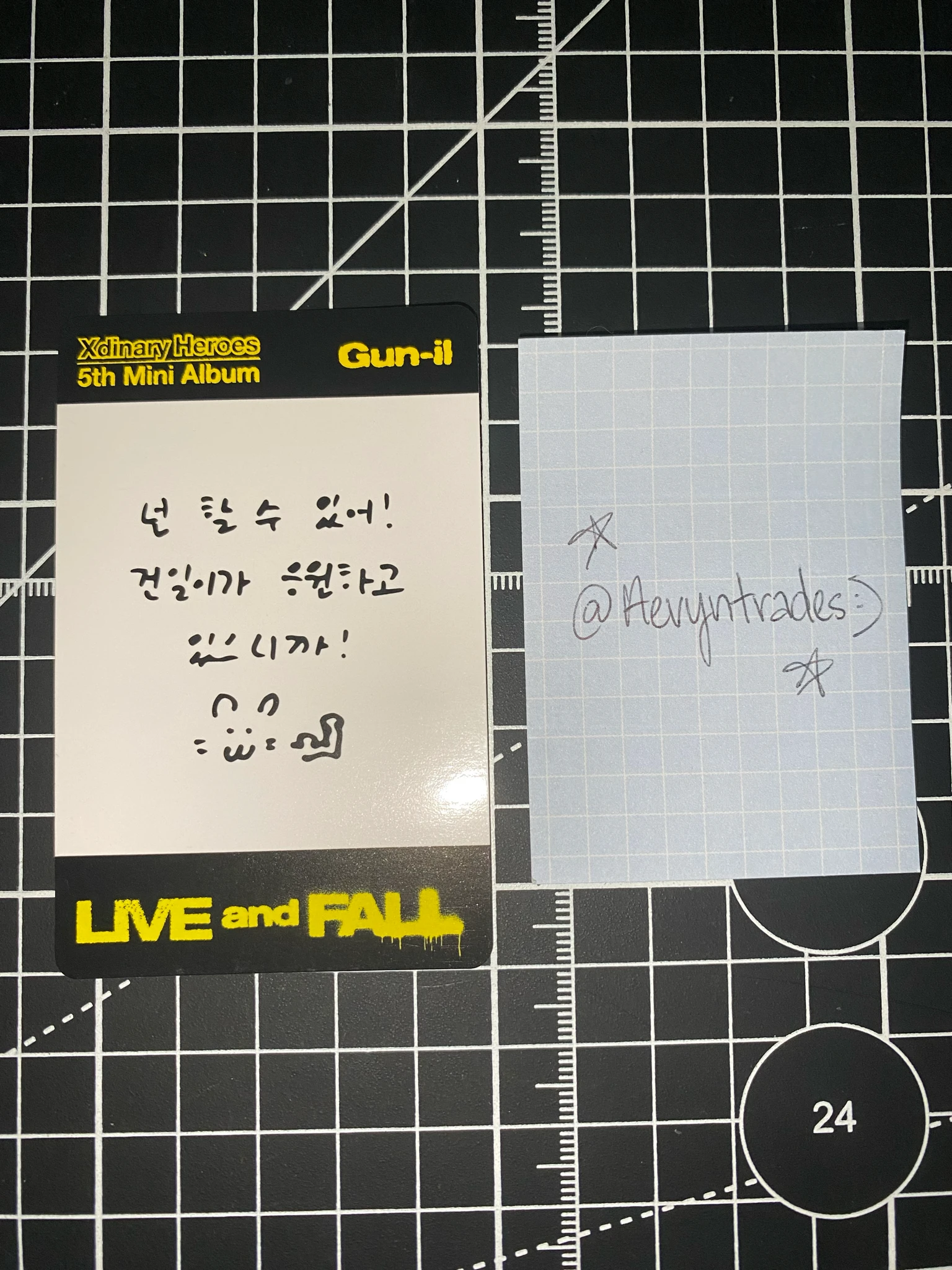 Xdinary Heroes Gunil Xdinary Heroes - Gunil - Live and Fall Album album photocard listing photo 2