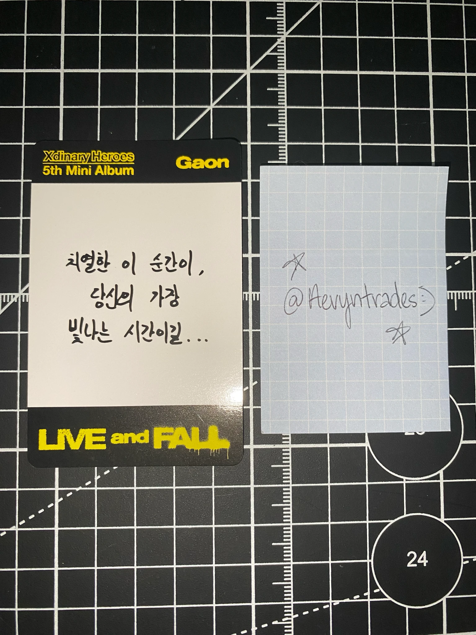 Xdinary Heroes Gaon Xdinary Heroes - Gaon - Live and Fall Album platform version live version album photocard listing photo 2