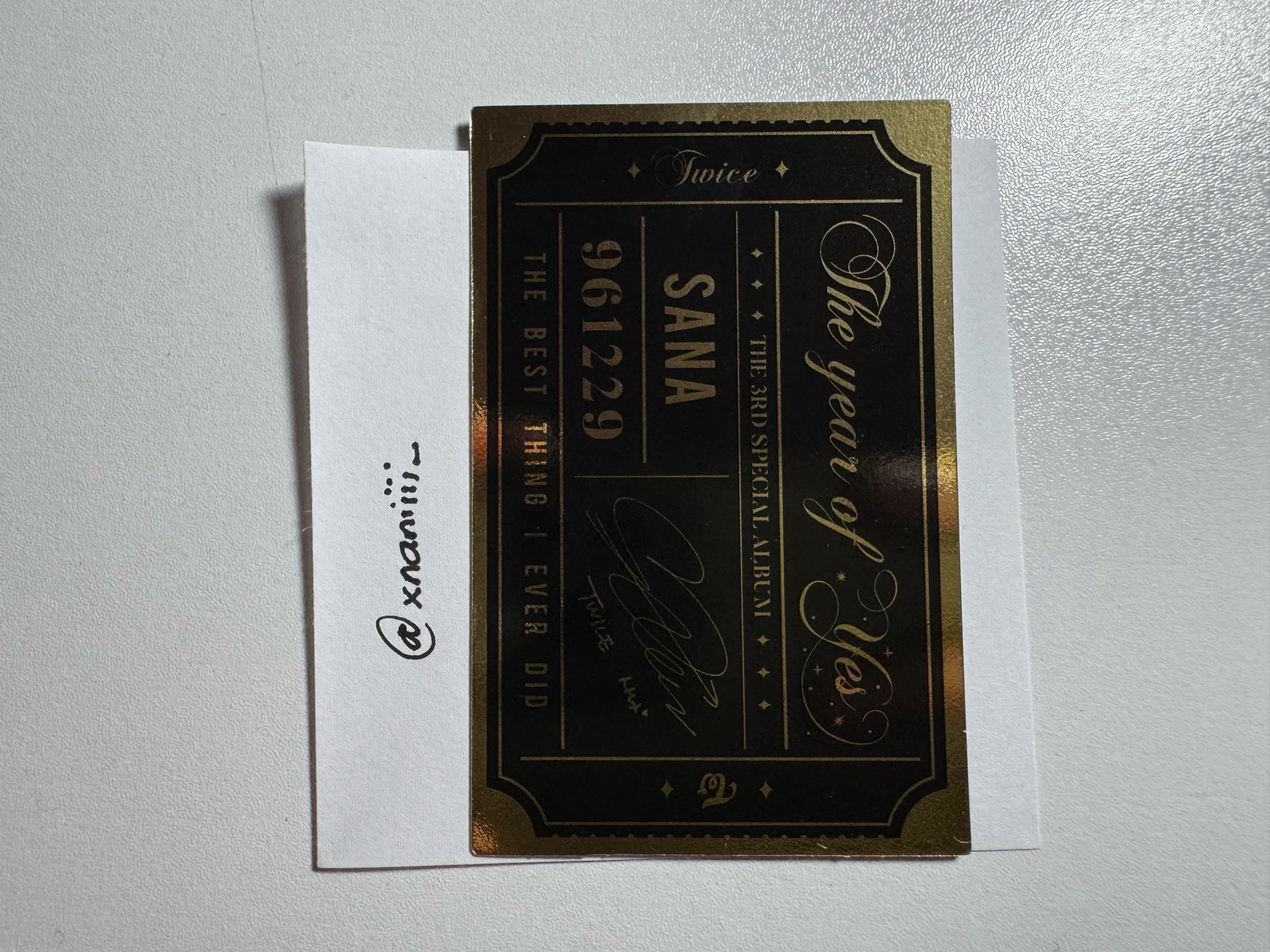 TWICE Sana TWICE - The Year of "Yes" Album album photocard listing photo 2