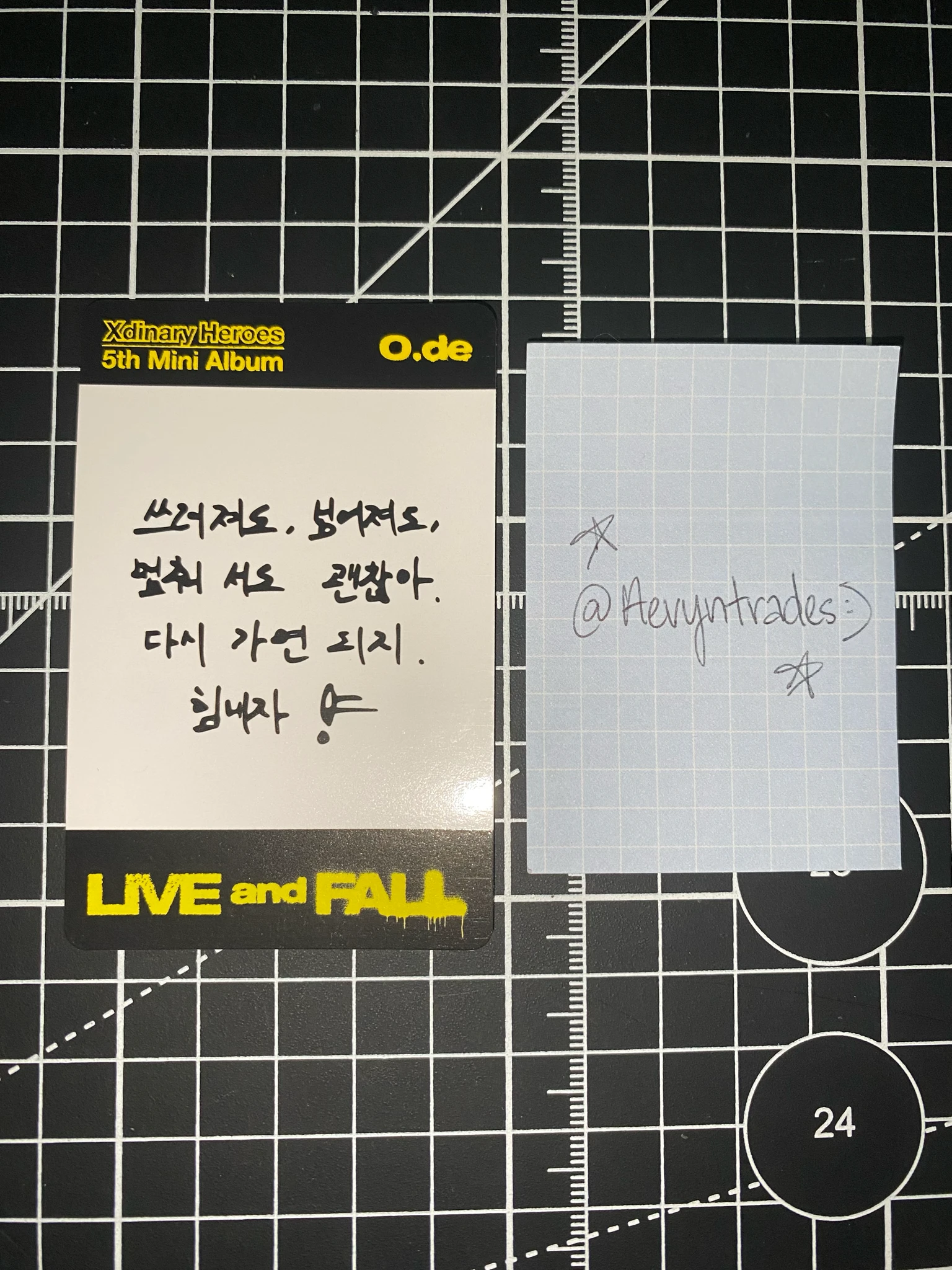 Xdinary Heroes O.de Xdinary Heroes - O.de - Live and Fall Album album photocard live version platform version listing photo 2