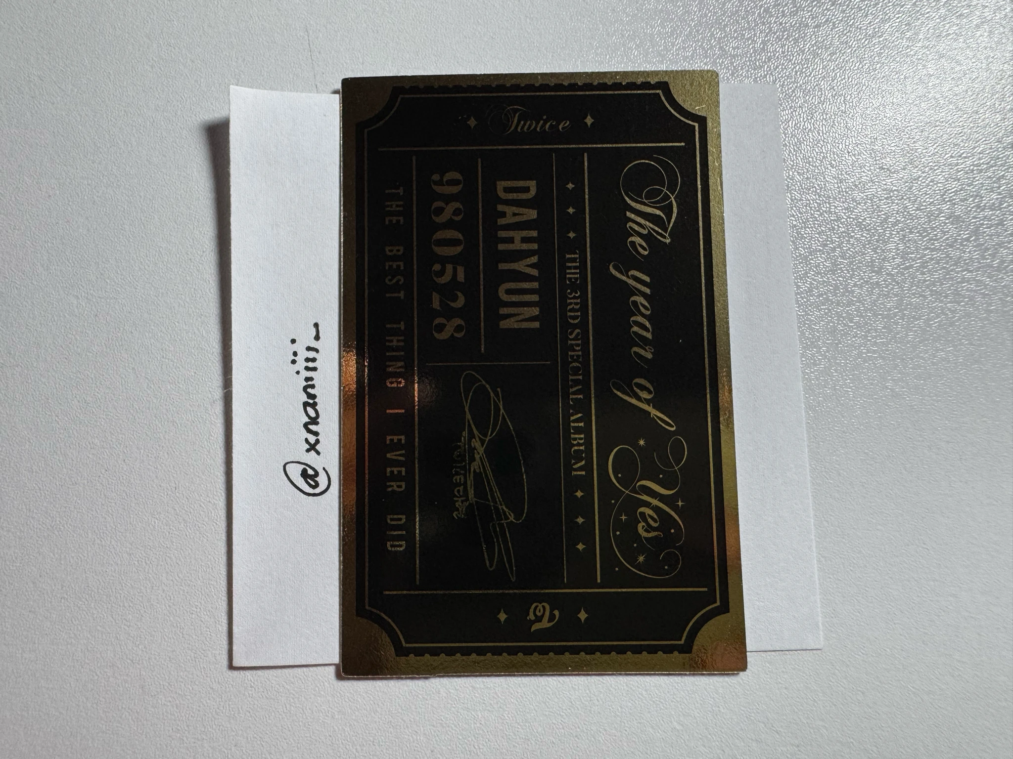 TWICE Dahyun TWICE - The Year of "Yes" Album album photocard listing photo 2