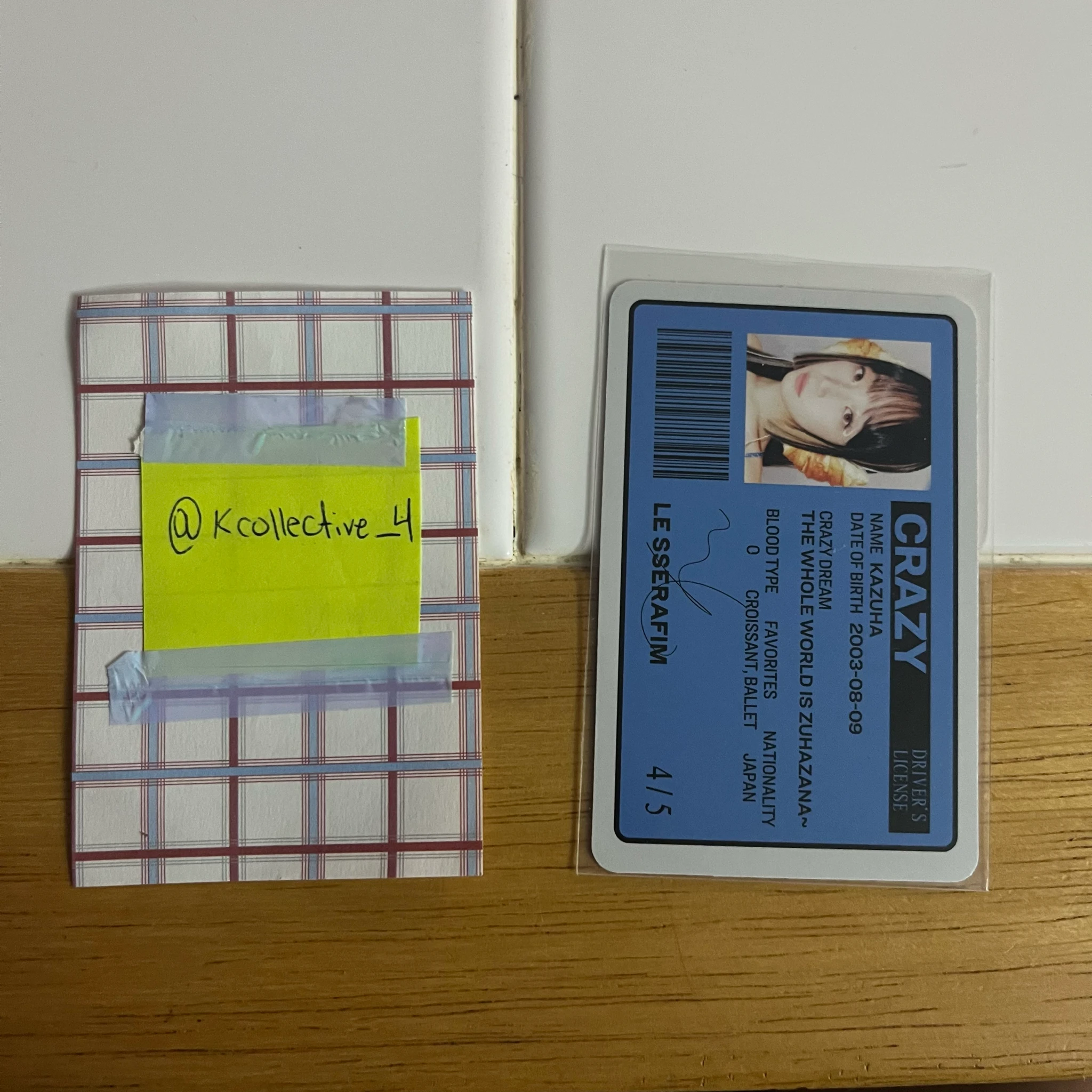 LE SSERAFIM Kazuha LE SSERAFIM - Kazuha - CRAZY Album odd fairy floss ver listing photo 2