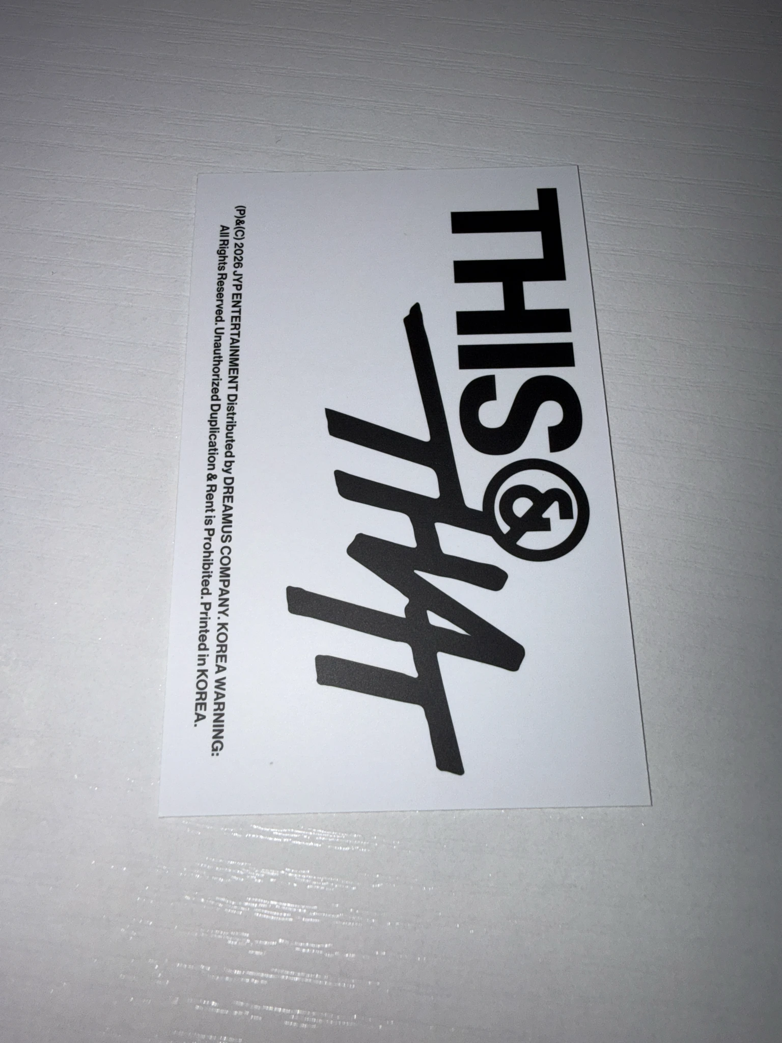 Stray Kids I.N Stray Kids - I.N - This & That Album album photocard id card this version listing photo 2