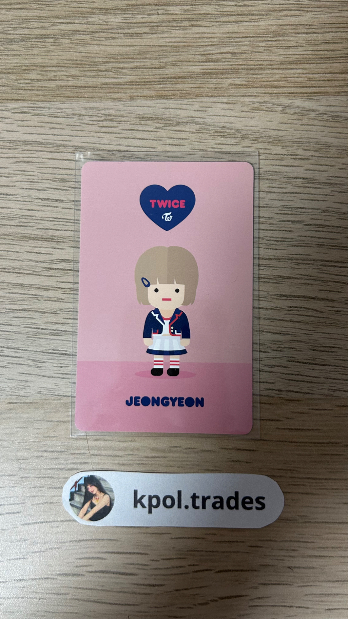 TWICE Jeongyeon TWICE - Jeongyeon - SIGNAL Album holographic (hologram) album photocard horizontal listing photo 2