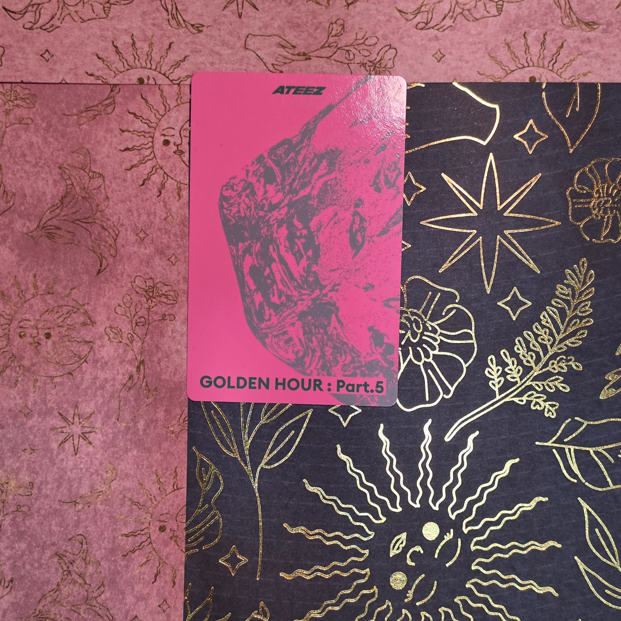 ATEEZ Hongjoong ATEEZ - Hongjoong - GOLDEN HOUR : Part.5 Album A version version 1 album photocard listing photo 2