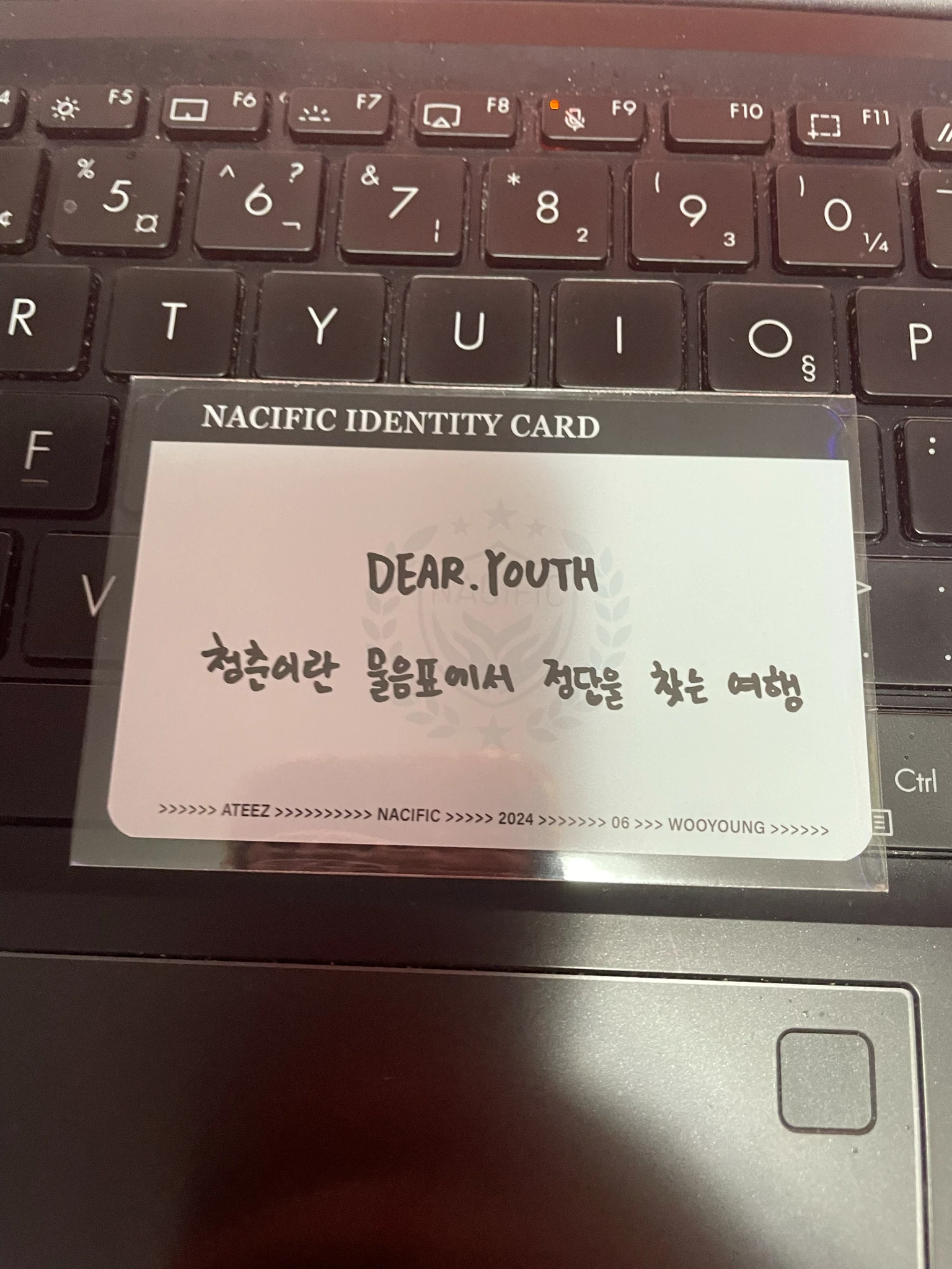 ATEEZ Wooyoung ATEEZ - Wooyoung - Ateez x Nacific Other round 6 nacific listing photo 2