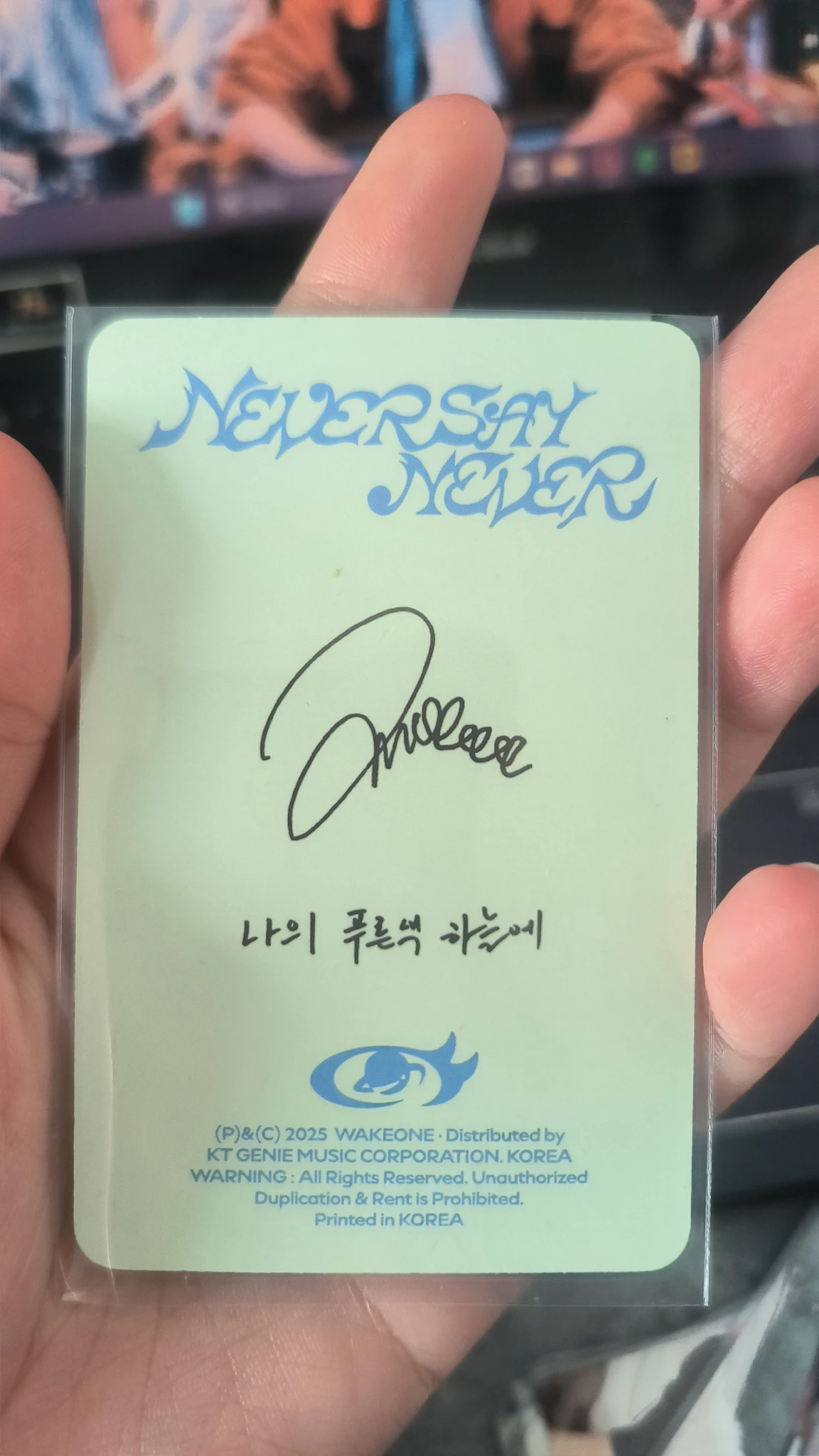 ZEROBASEONE Hao ZEROBASEONE - Hao - NEVER SAY NEVER Album album photocard ordinary version korean album listing photo 2