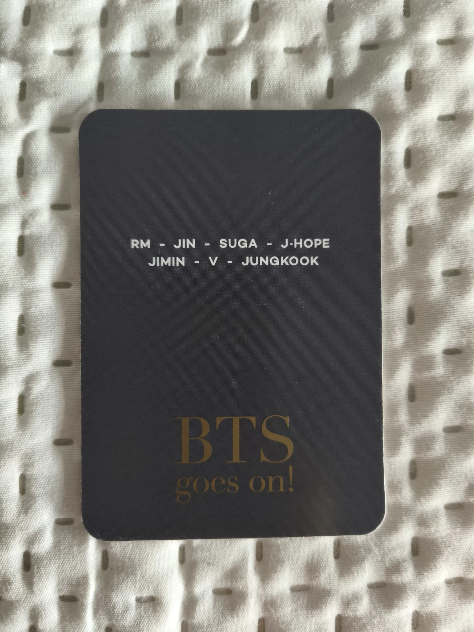BTS BTS - Other DICON photocard non-standard size BTS Goes On listing photo 2