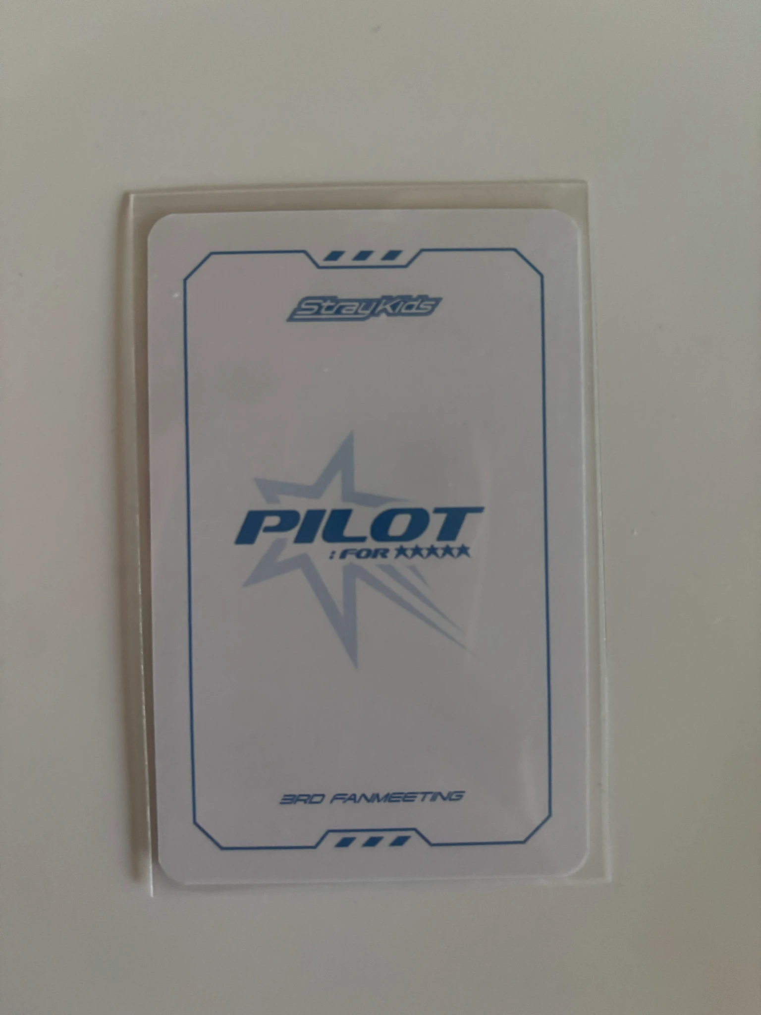 Stray Kids I.N Stray Kids - I.N - 3rd Fanmeeting - Pilot for 5 Star Event box tape merch photocard B version photocard set listing photo 2