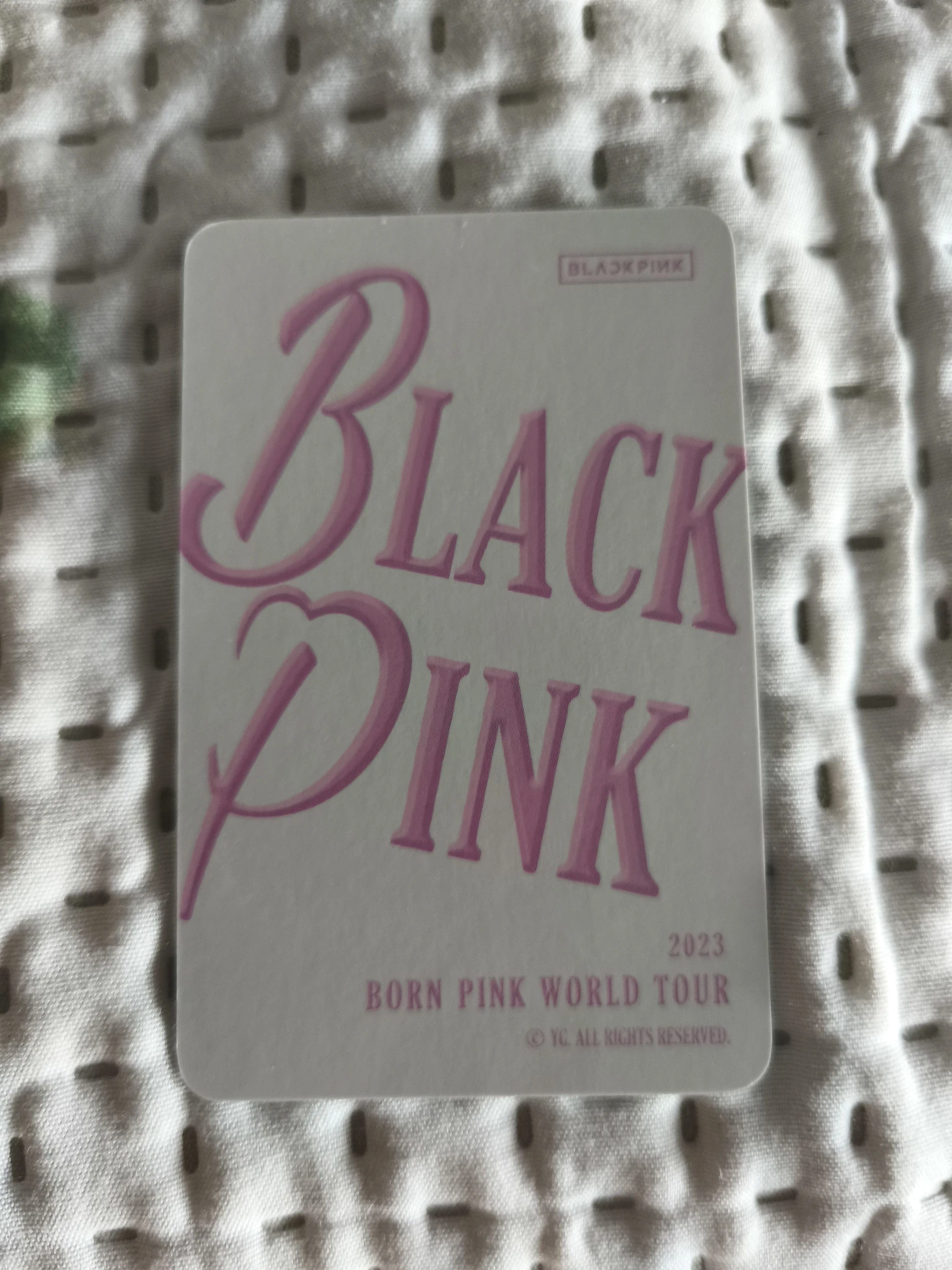 BLACKPINK Jennie BLACKPINK - Jennie - 'Born Pink' 2nd World Tour Event photocard binder listing photo 2