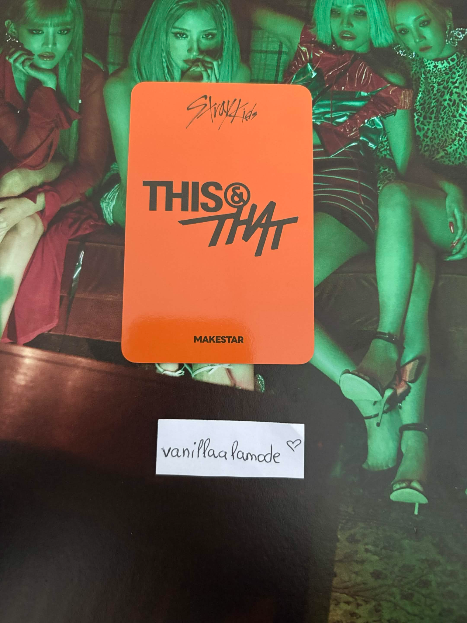 Stray Kids Seungmin Stray Kids - Seungmin - THIS & THAT Album pob (pre-order benefit) makestar holographic (hologram) listing photo 2