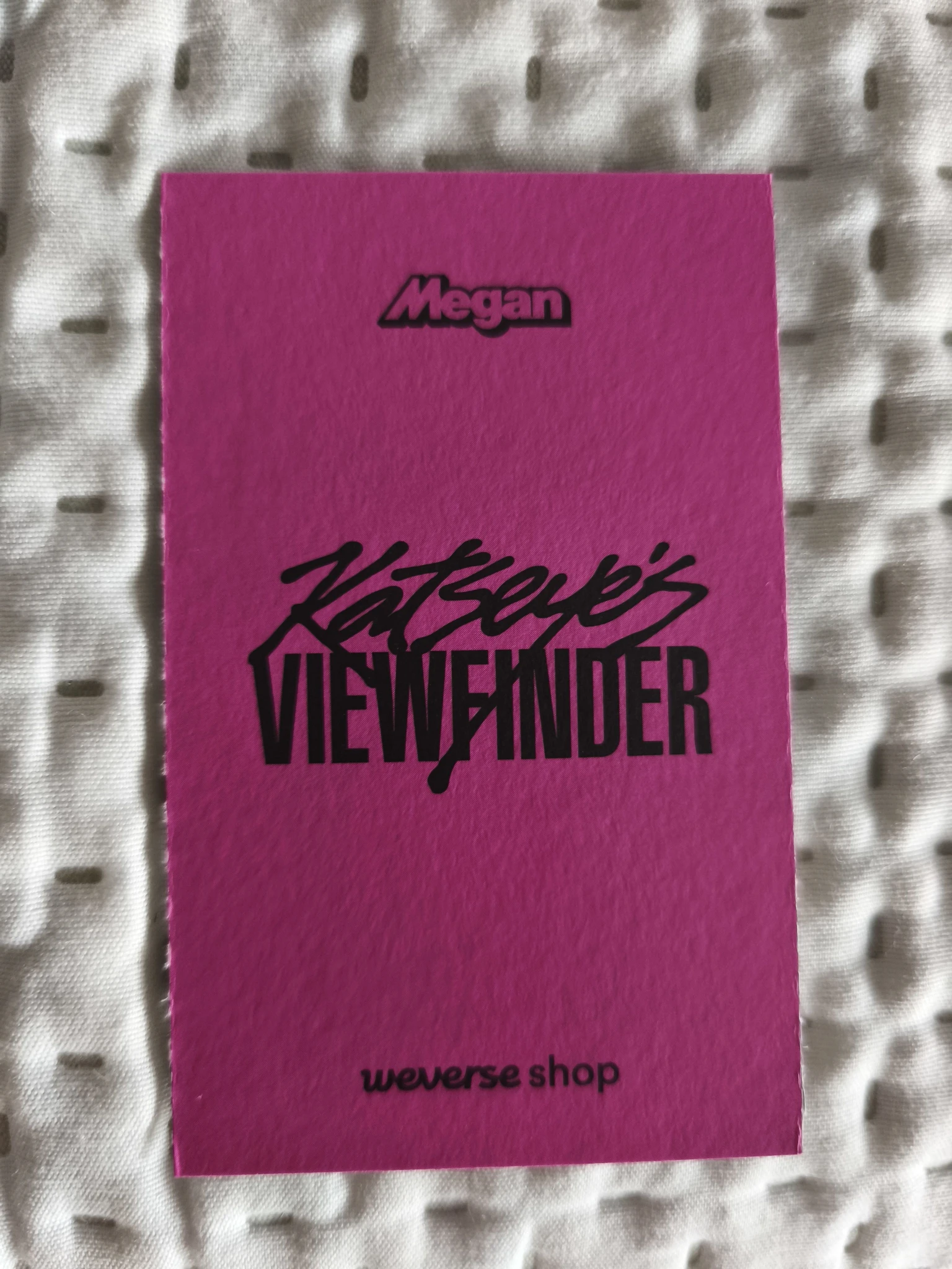 KATSEYE Megan KATSEYE - Megan - Viewfinder in Seoul Other pob (pre-order benefit) weverse global shop (wvg) listing photo 2