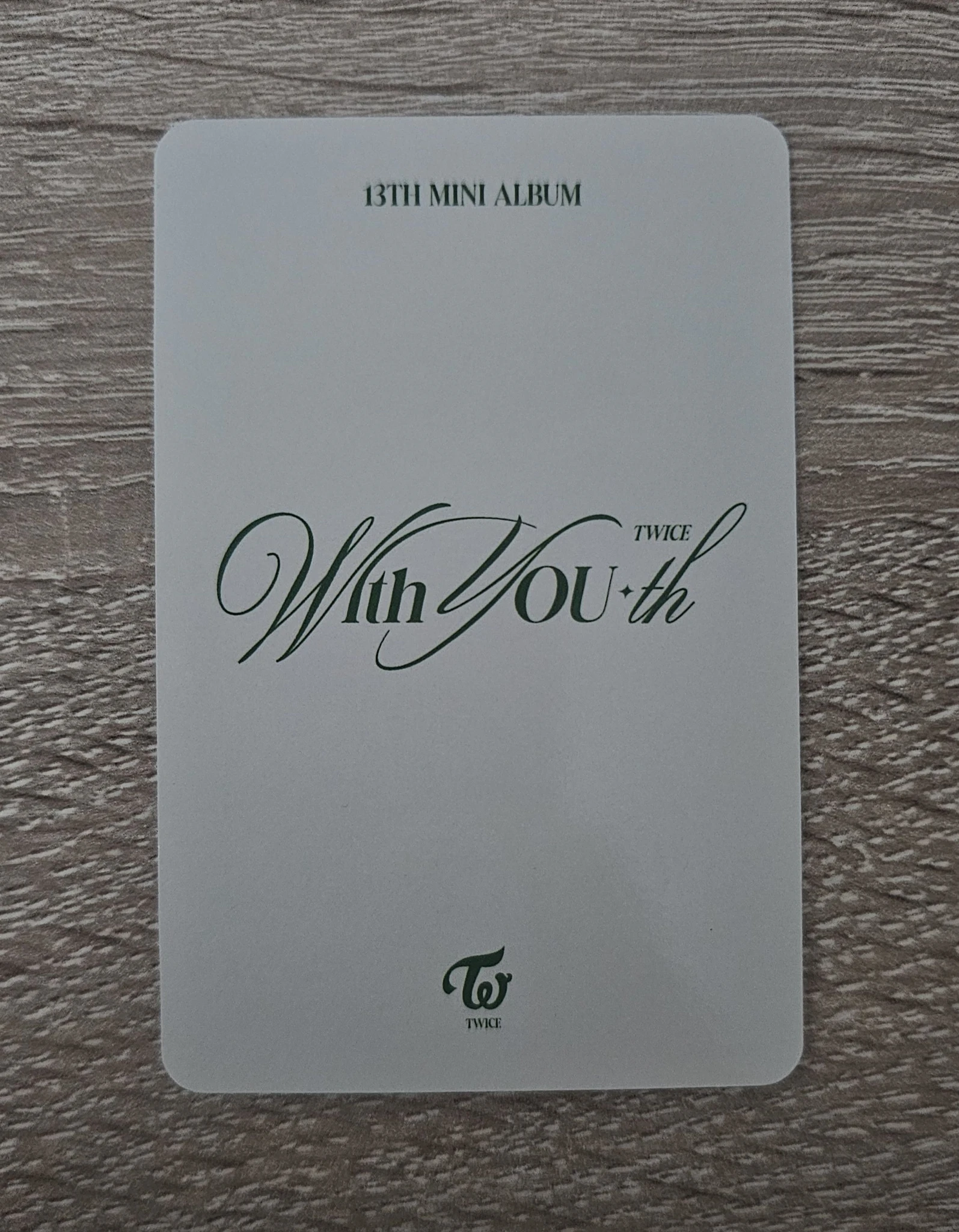 TWICE TWICE - With YOU-th Album forever version pre-order benefit (pob) listing photo 2