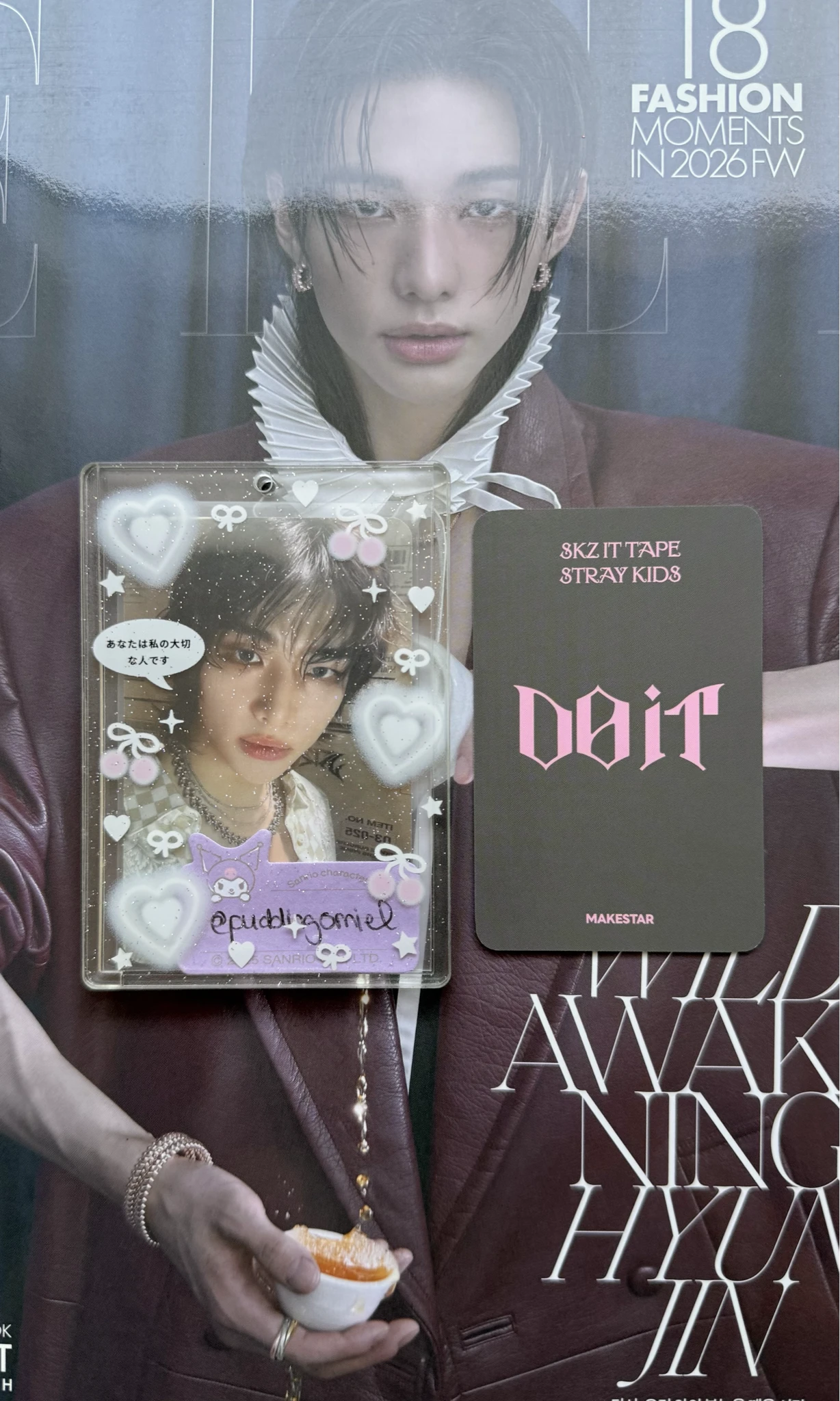 Stray Kids Seungmin Stray Kids - Seungmin - Do It Album pre-order benefit (pob) makestar holographic (hologram) listing photo 2