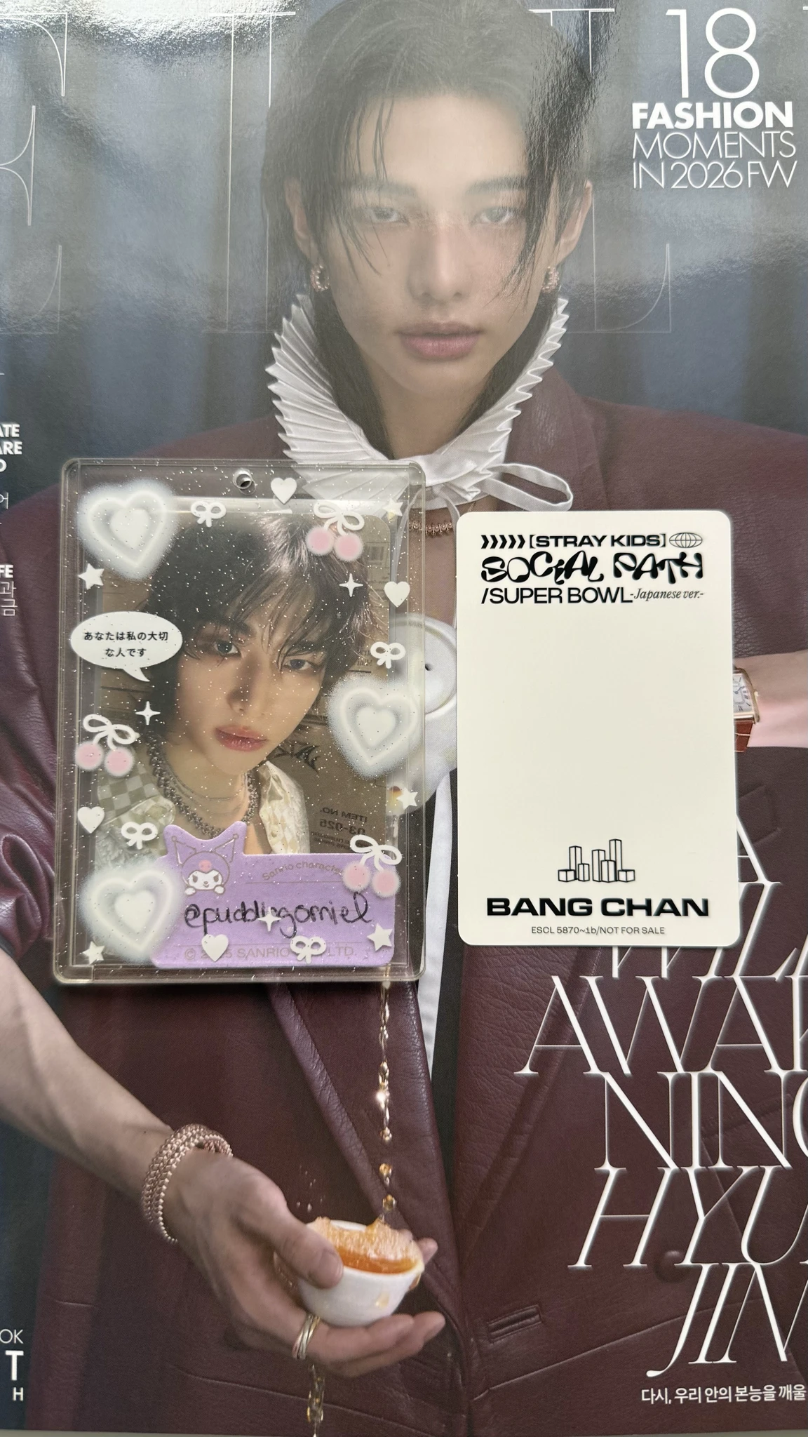 Stray Kids Bang Chan Stray Kids - Bang Chan - Social Path Album album photocard limited version A version listing photo 2