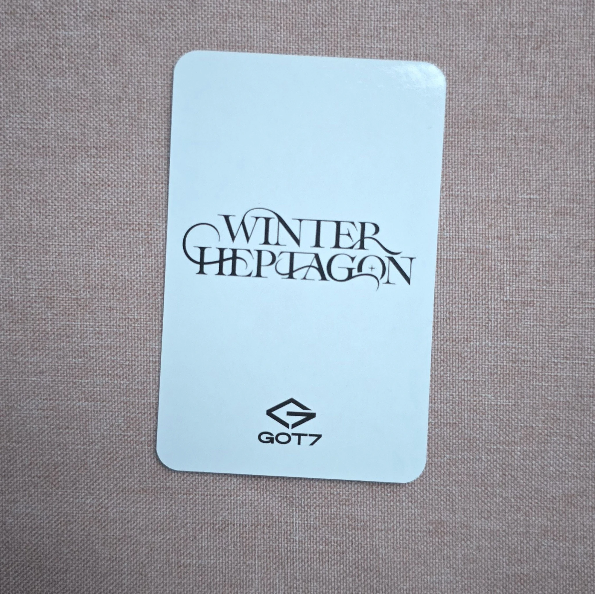 GOT7 Mark GOT7 - Mark - WINTER HEPTAGON Album music korea pob (pre-order benefit) listing photo 2