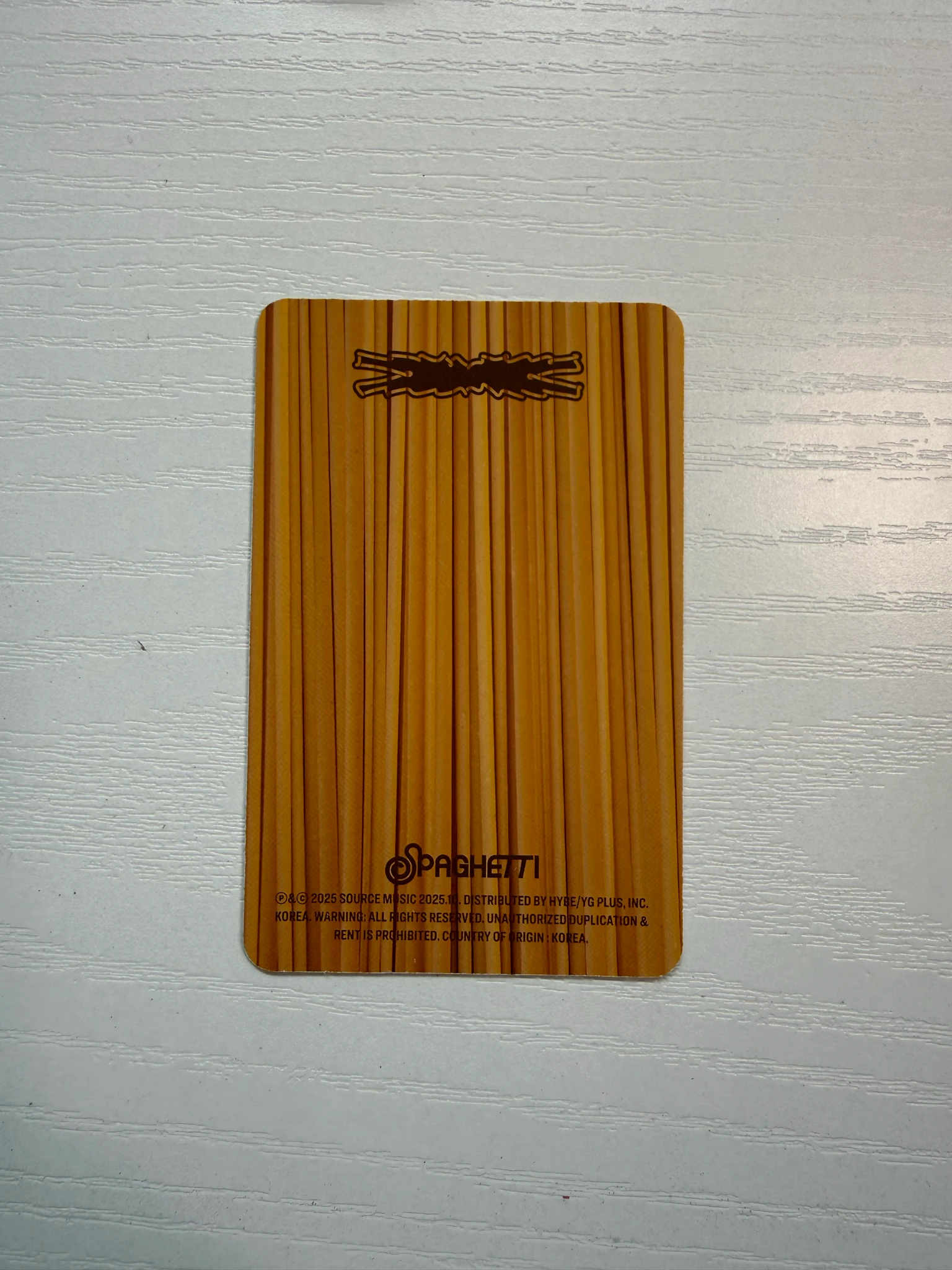 LE SSERAFIM Kazuha LE SSERAFIM - Kazuha - SPAGHETTI Album weird garlic version album photocard listing photo 2