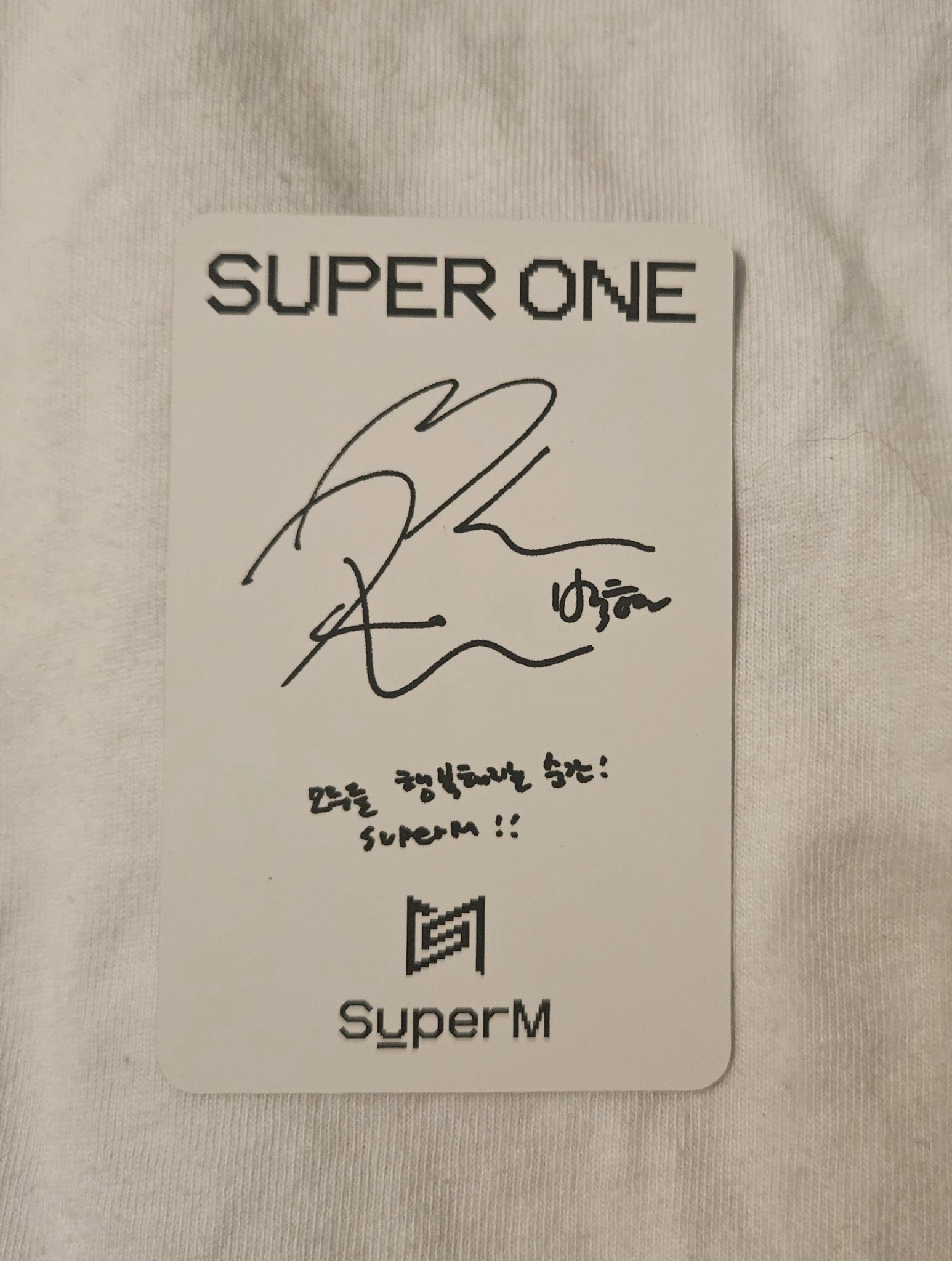SuperM Baekhyun SuperM - Baekhyun - Super One Album album photocard korea edition listing photo 2