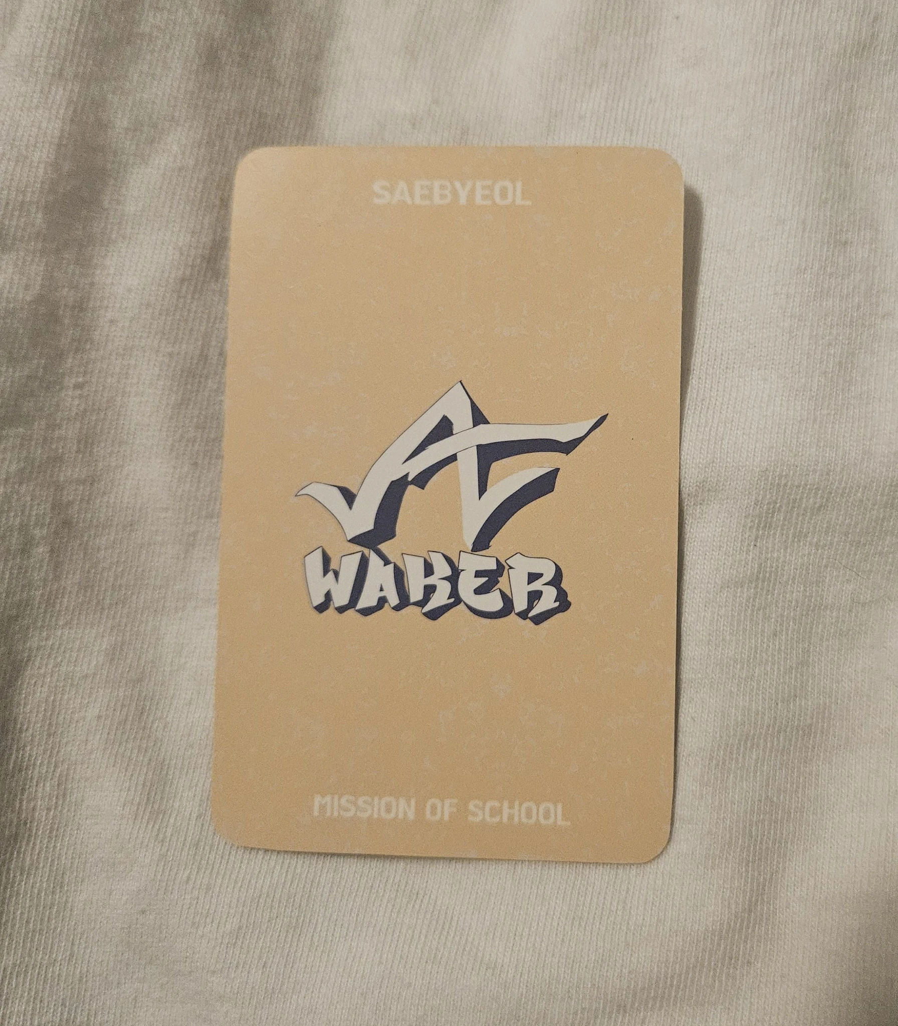 WAKER Saebyeol WAKER - Saebyeol - Mission of School Album mission version album photocard listing photo 2
